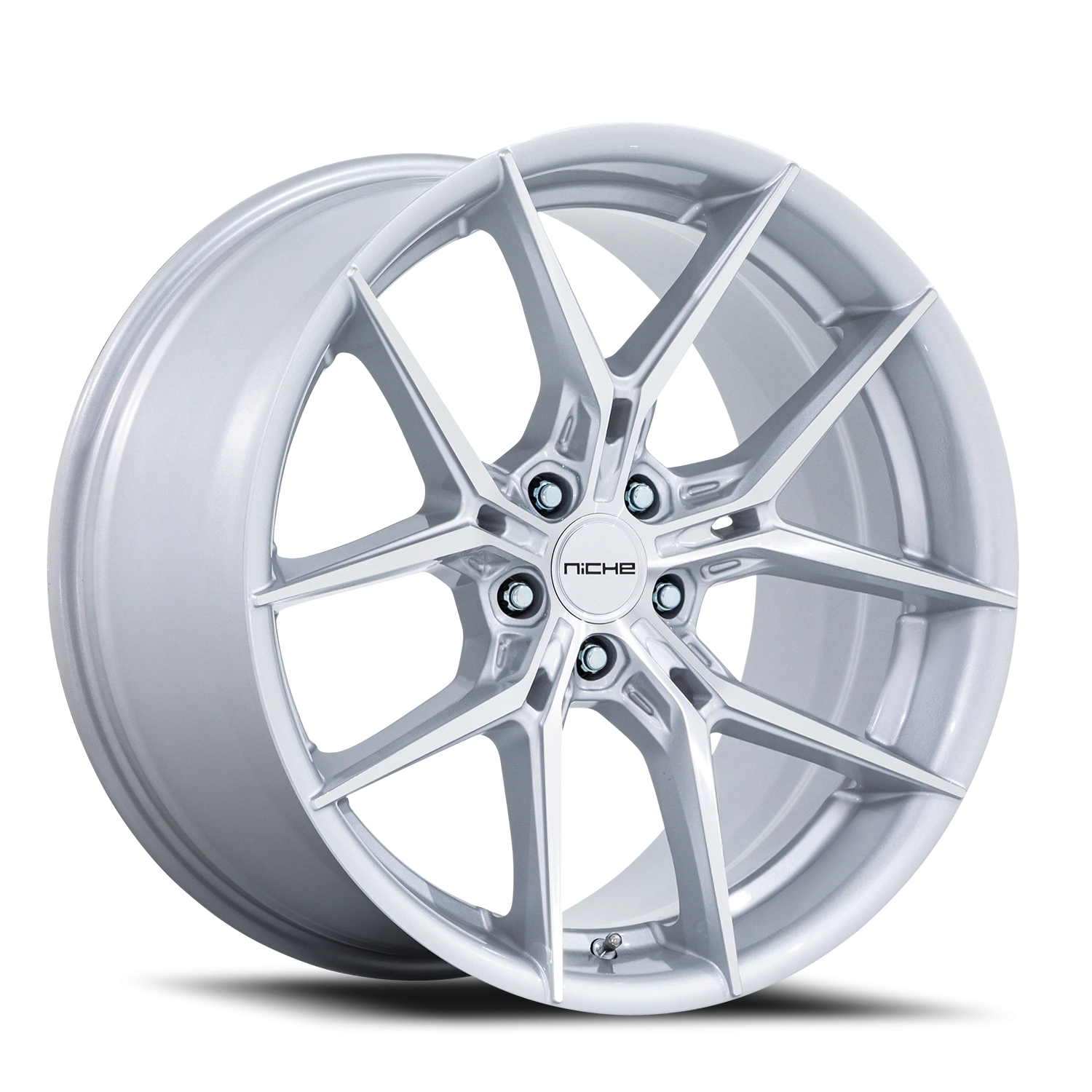 Niche Prodigy 5 NC279 20x11" 5x112mm 72.56mm CB +44mm Silver Machined Face