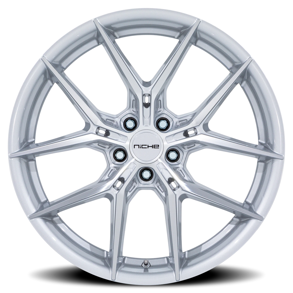 Niche Prodigy 5 NC279 19x8.5 +38 5x120mm 66.9mm Silver Machined Face