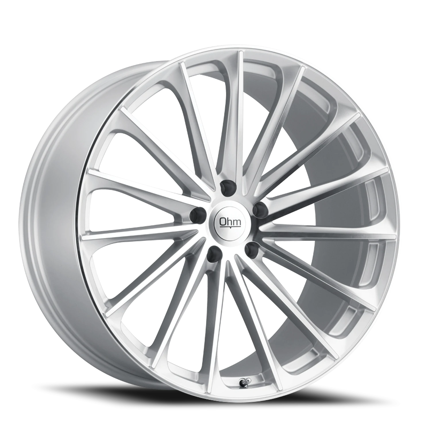 Ohm Proton 22x9" 5x120mm 64.1mm CB +25mm Silver Mirror Face