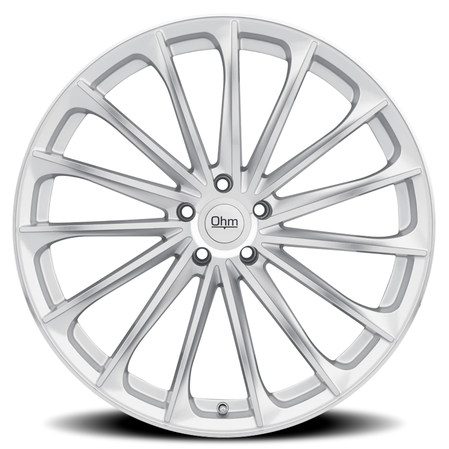 Ohm Proton 22x9" 5x120mm 64.1mm CB +25mm Silver Mirror Face