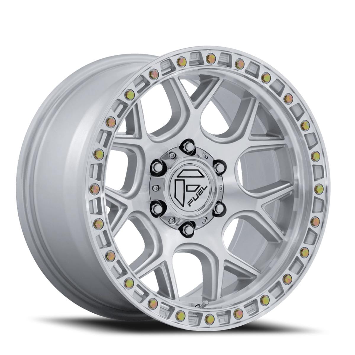 Fuel Puma 17x9 -12 5x127mm 71.5mm Gloss Silver Machined Face