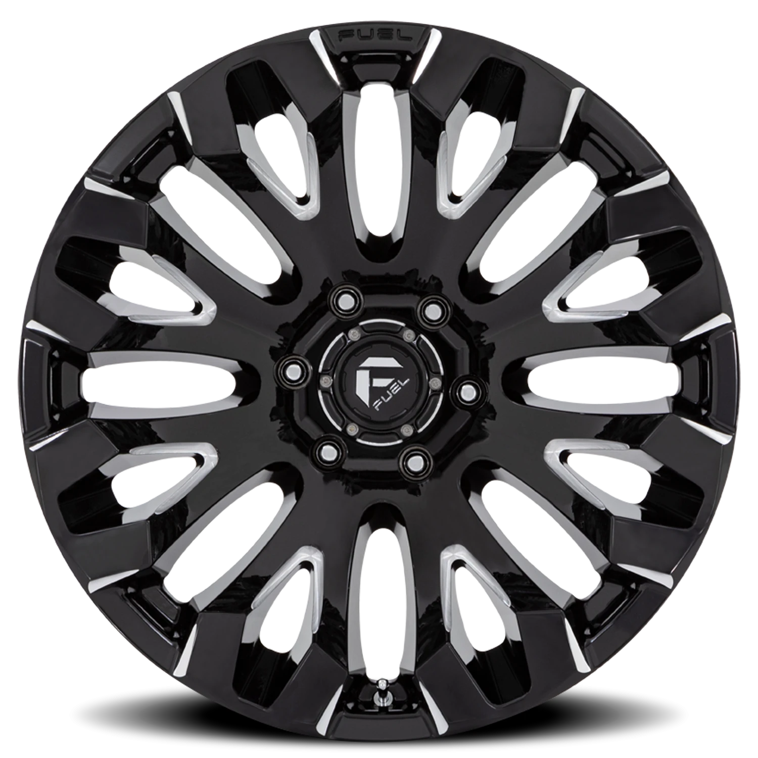 Fuel Quake 20x10" 5x127mm 71.5mm CB -18mm Gloss Black Milled