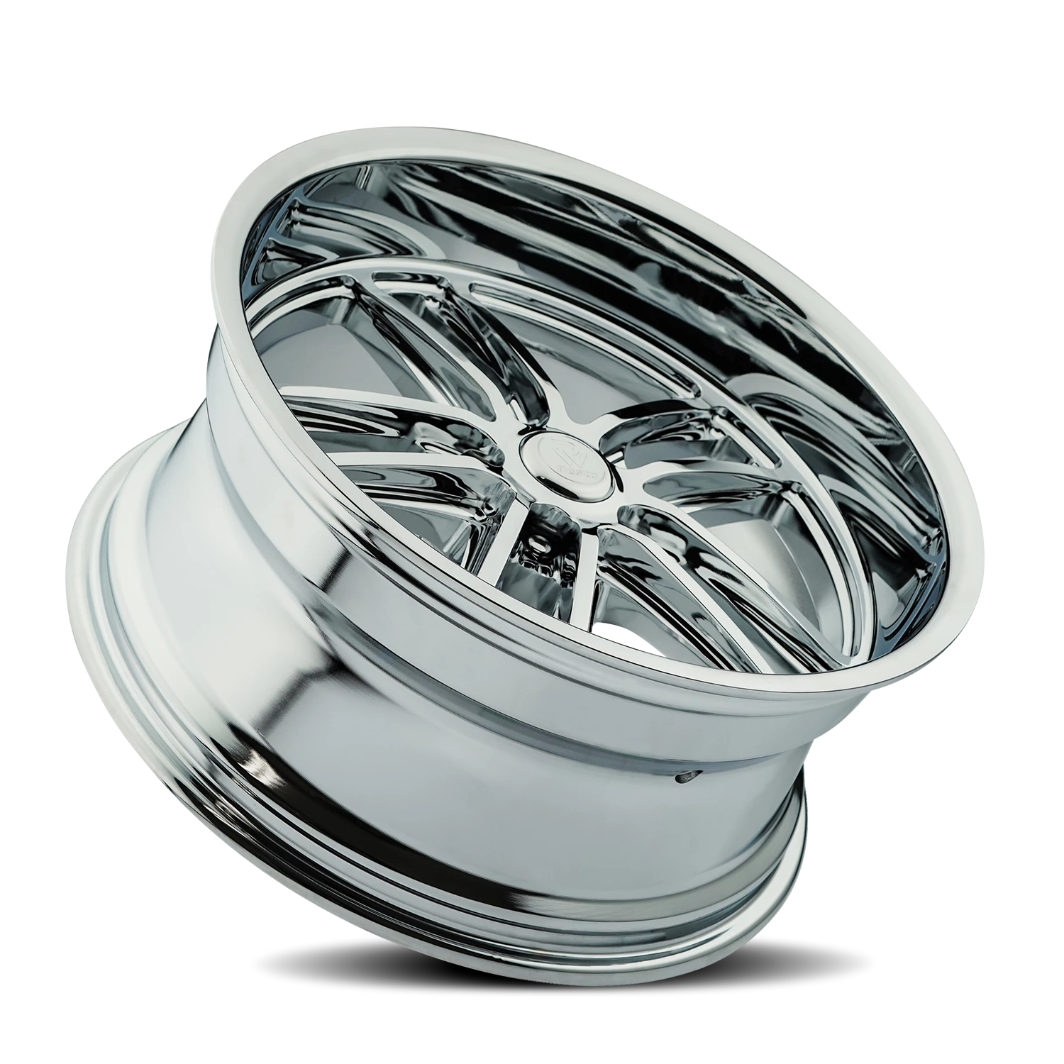 Resto R103 C 18x8" 5x127mm 78.1mm CB +1mm Chrome Chrome Plated Milled Window