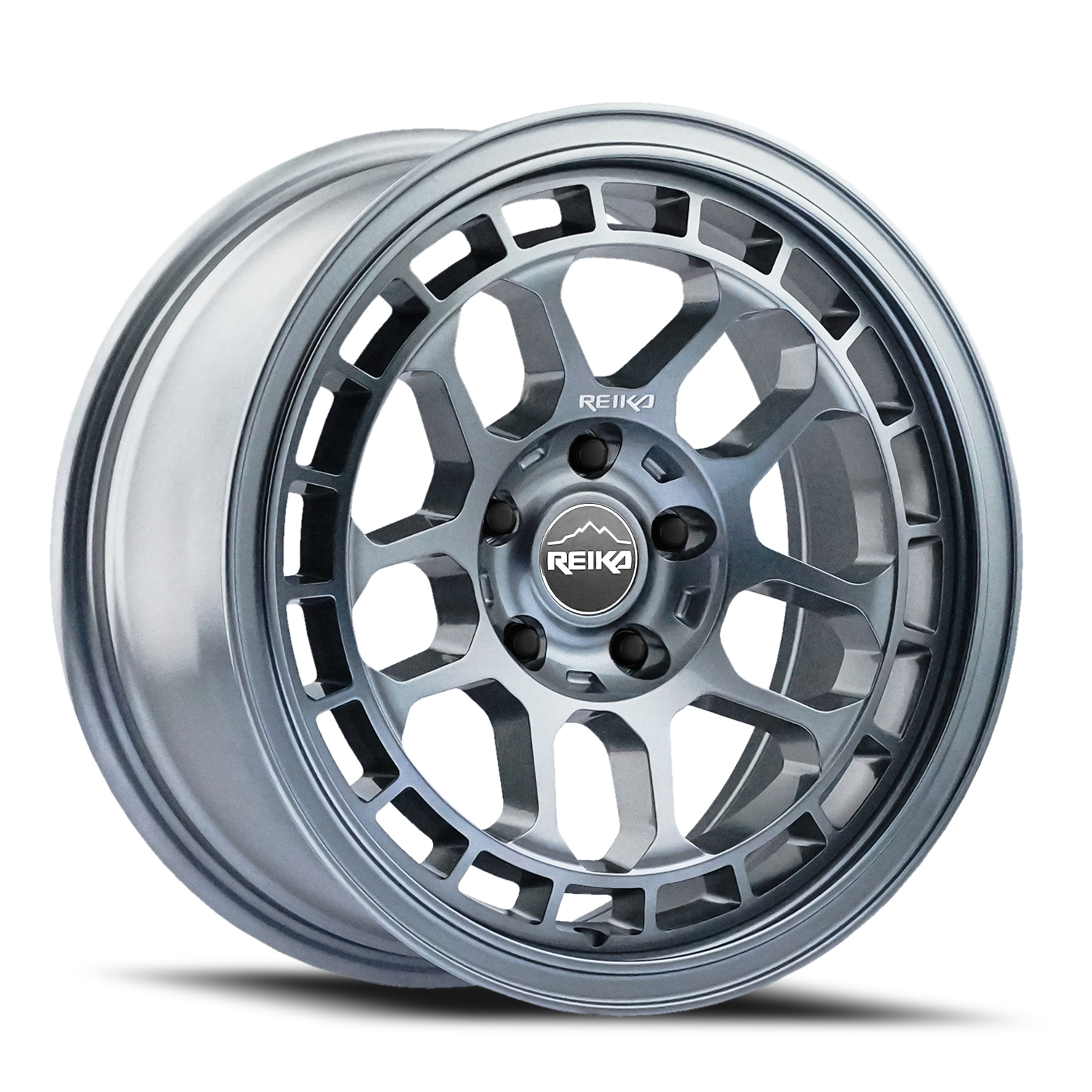 Reika Drifter R30 17x8" 5x114.3mm 65.1mm CB +20mm Gloss Graphite