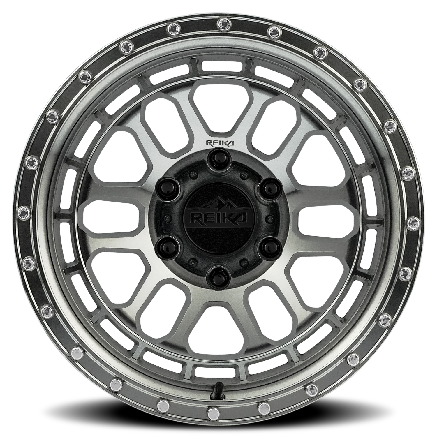 Reika Rambler R35 17x9" 6x139.7mm 106.1mm CB -12mm Machined Raw Aluminum