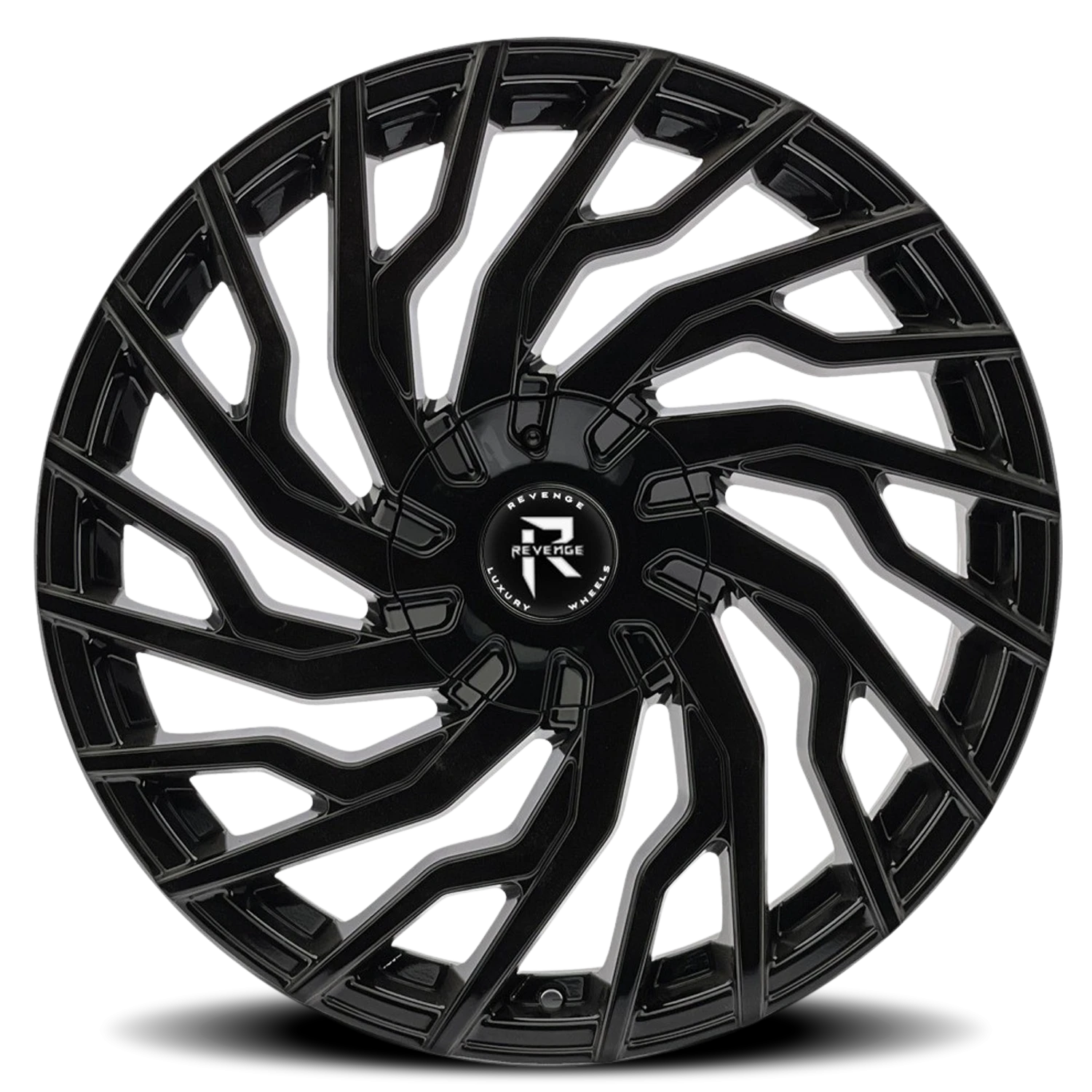 Revenge Luxury RL-101 26x10" 6x135mm 87.1mm CB +25mm Gloss Black