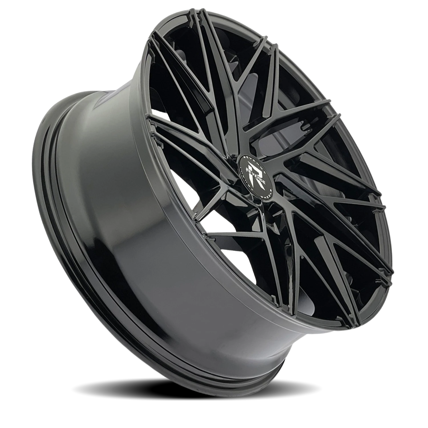 Revenge Luxury RL-102 22x9" 5x112mm 66.56mm CB +35mm Gloss Black