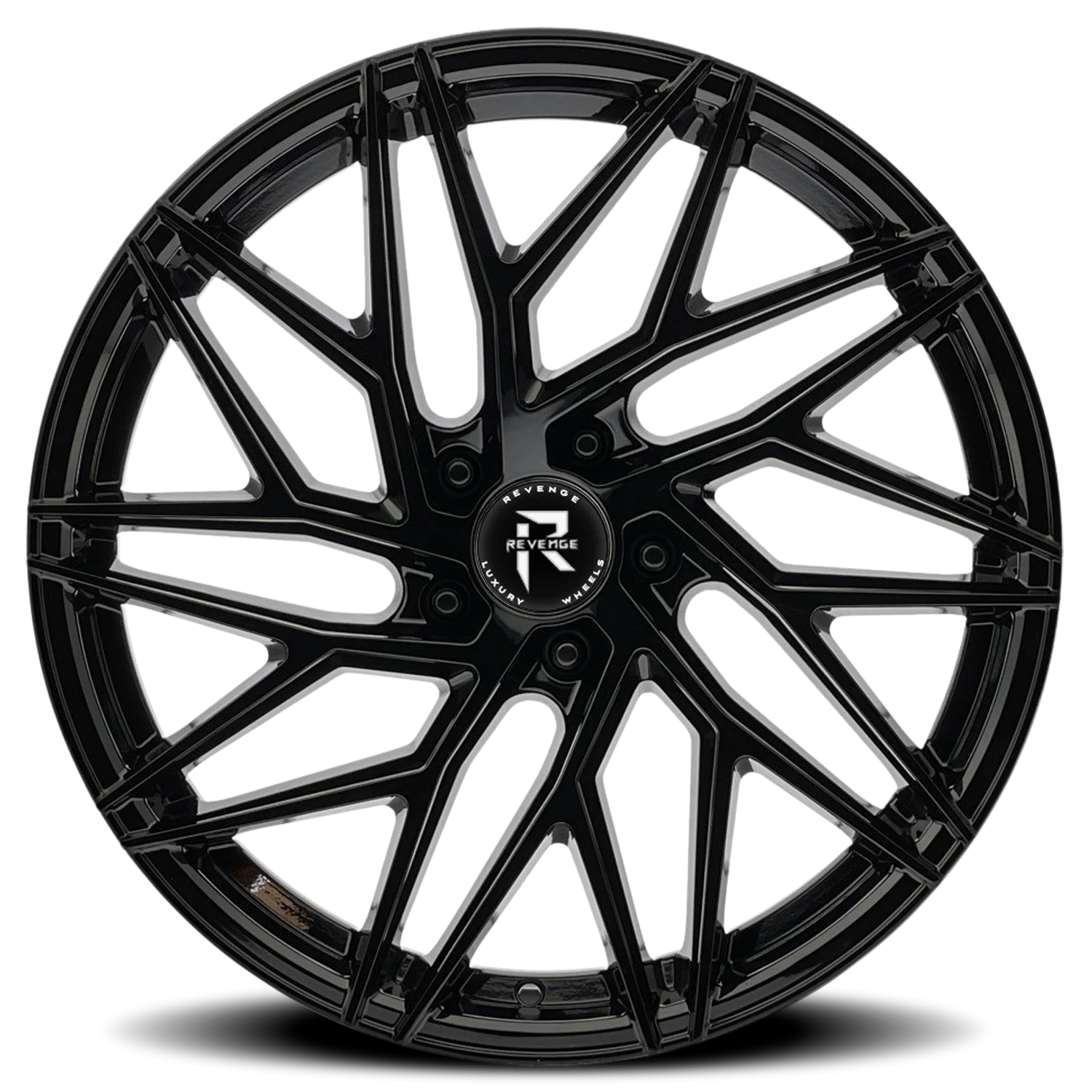 Revenge Luxury RL-102 22x9" 5x120mm 74.1mm CB +35mm Gloss Black