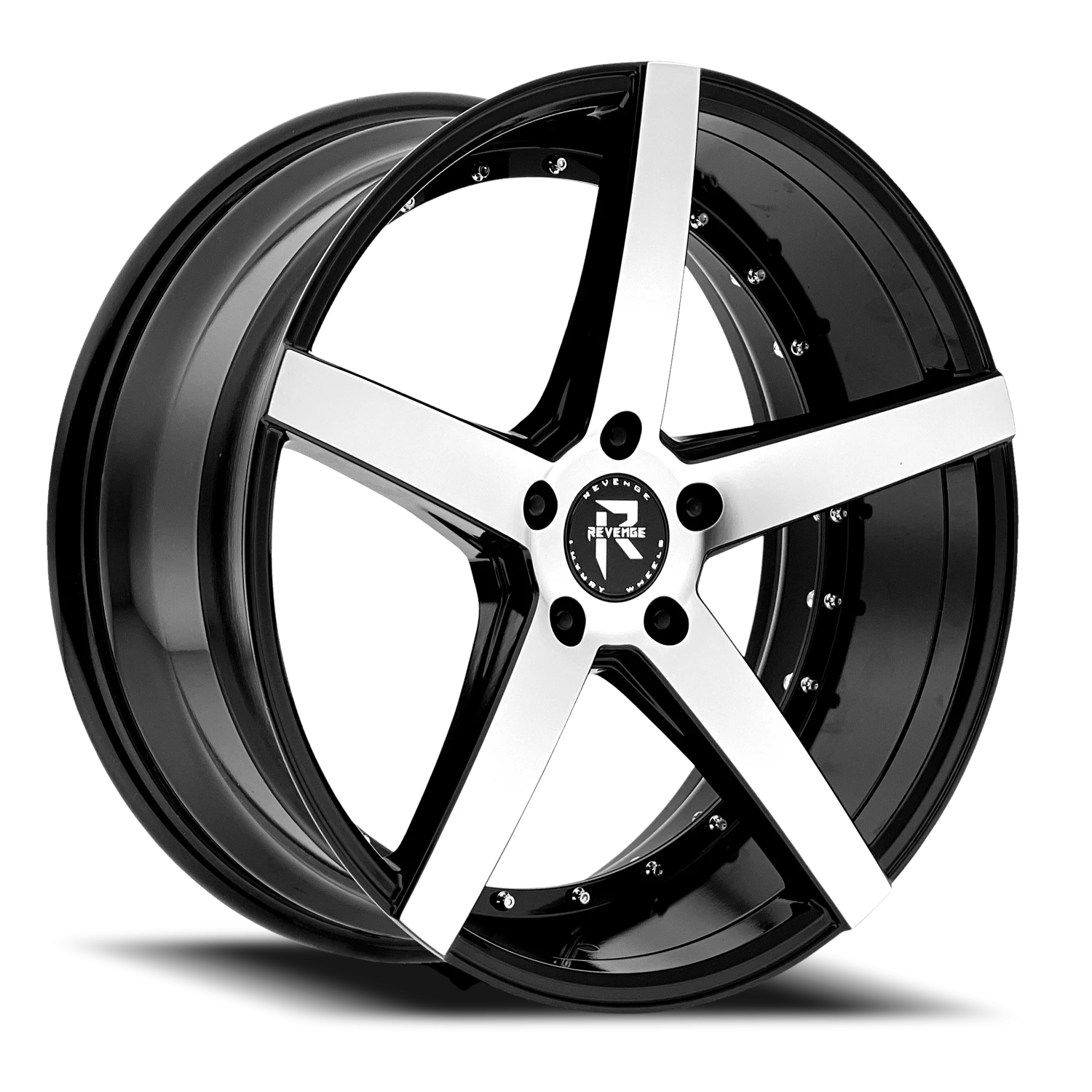 Revenge Luxury RL-103 20x8.5" 5x120mm 74.1mm CB +35mm Black Machined