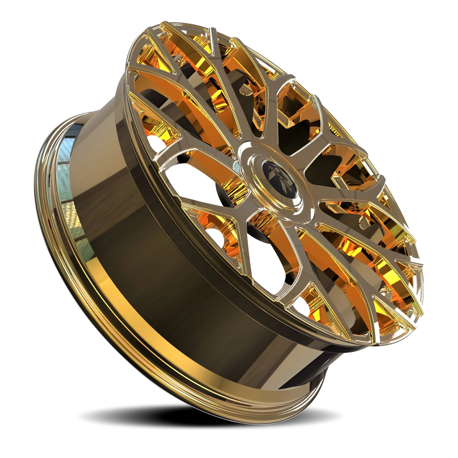 Revenge Luxury RL105-Big Floater Cap Special Edition 28x9.5" 6x135mm 87.1mm CB +25mm Gold