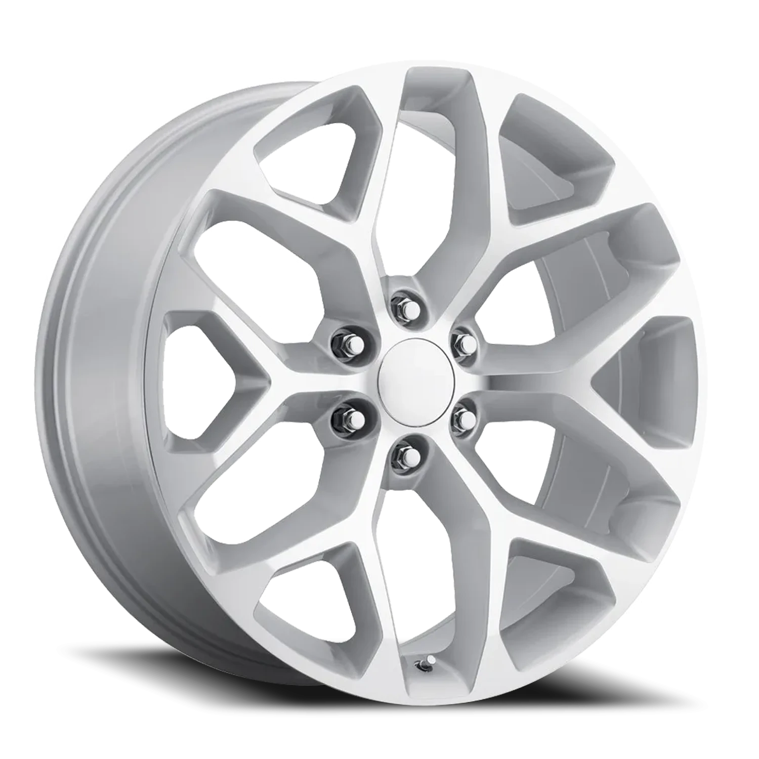 Revenge OE Designs RS-12 20x9" 6x139.7mm 78.1mm CB +27mm Silver Machined Face