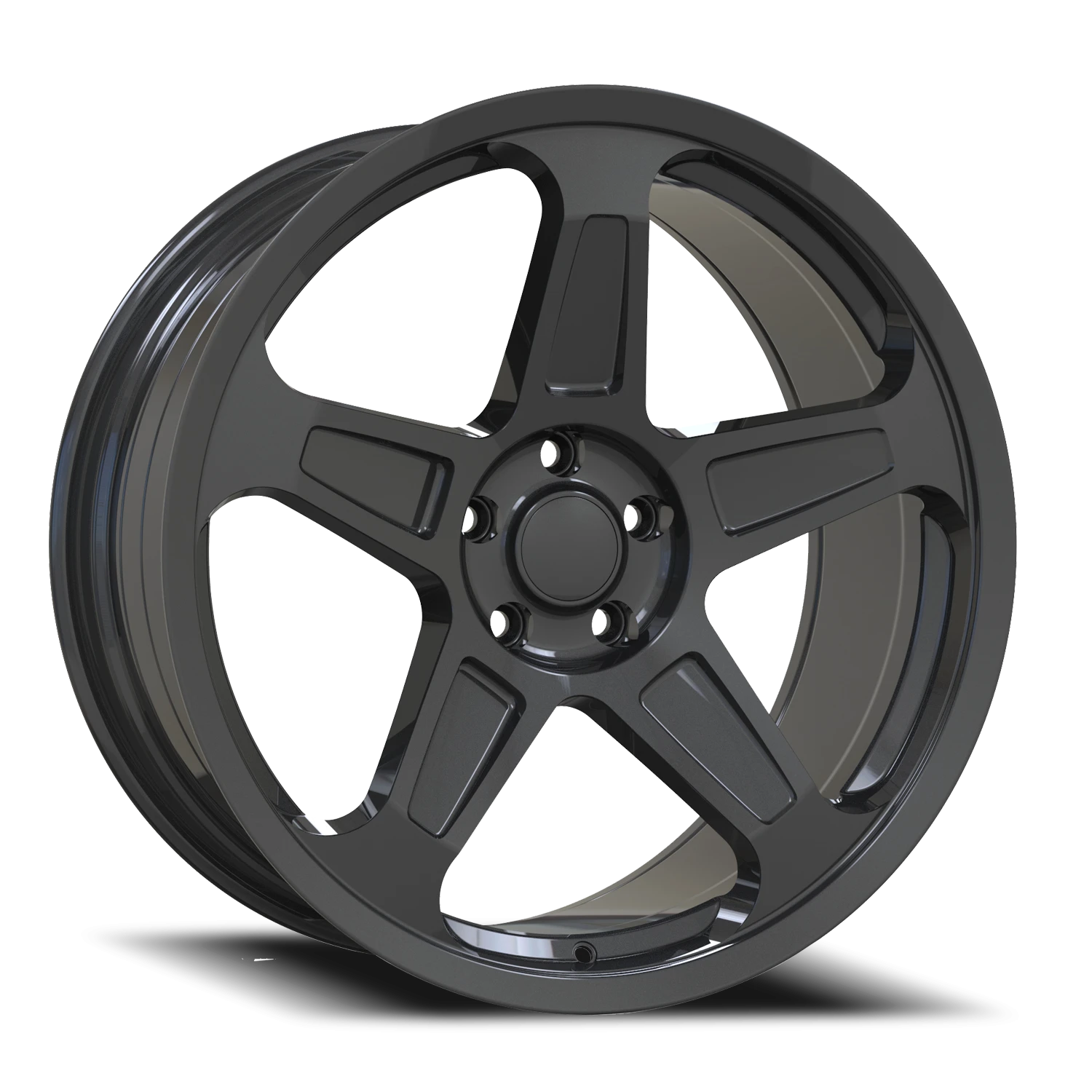 Revenge OE Designs RS-18 20x9" 5x115mm 71.5mm CB +25mm Black Gloss Black Cap