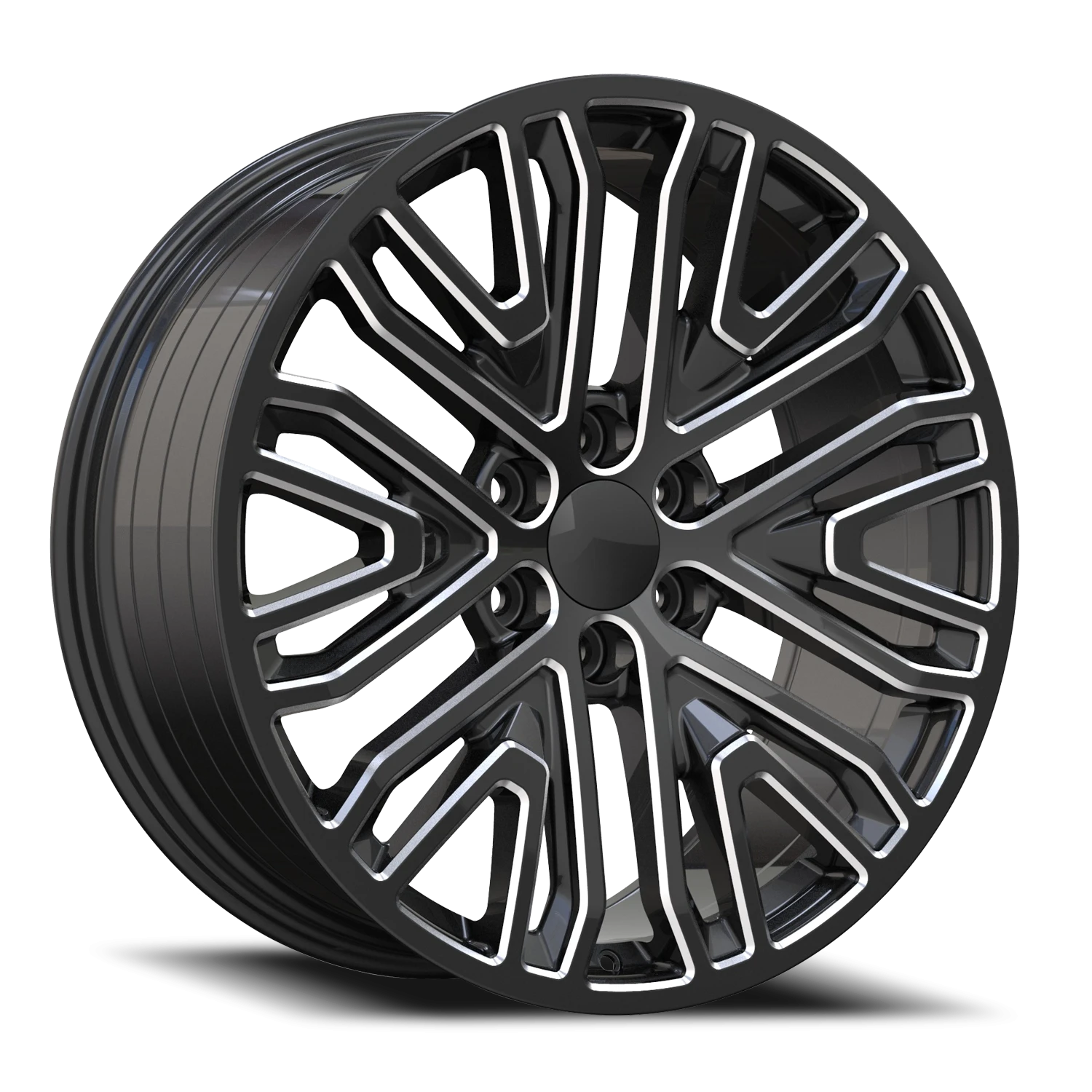 Revenge OE Designs RS-37 22x9" 6x139.7mm 78.1mm CB +31mm Gloss Black Milled