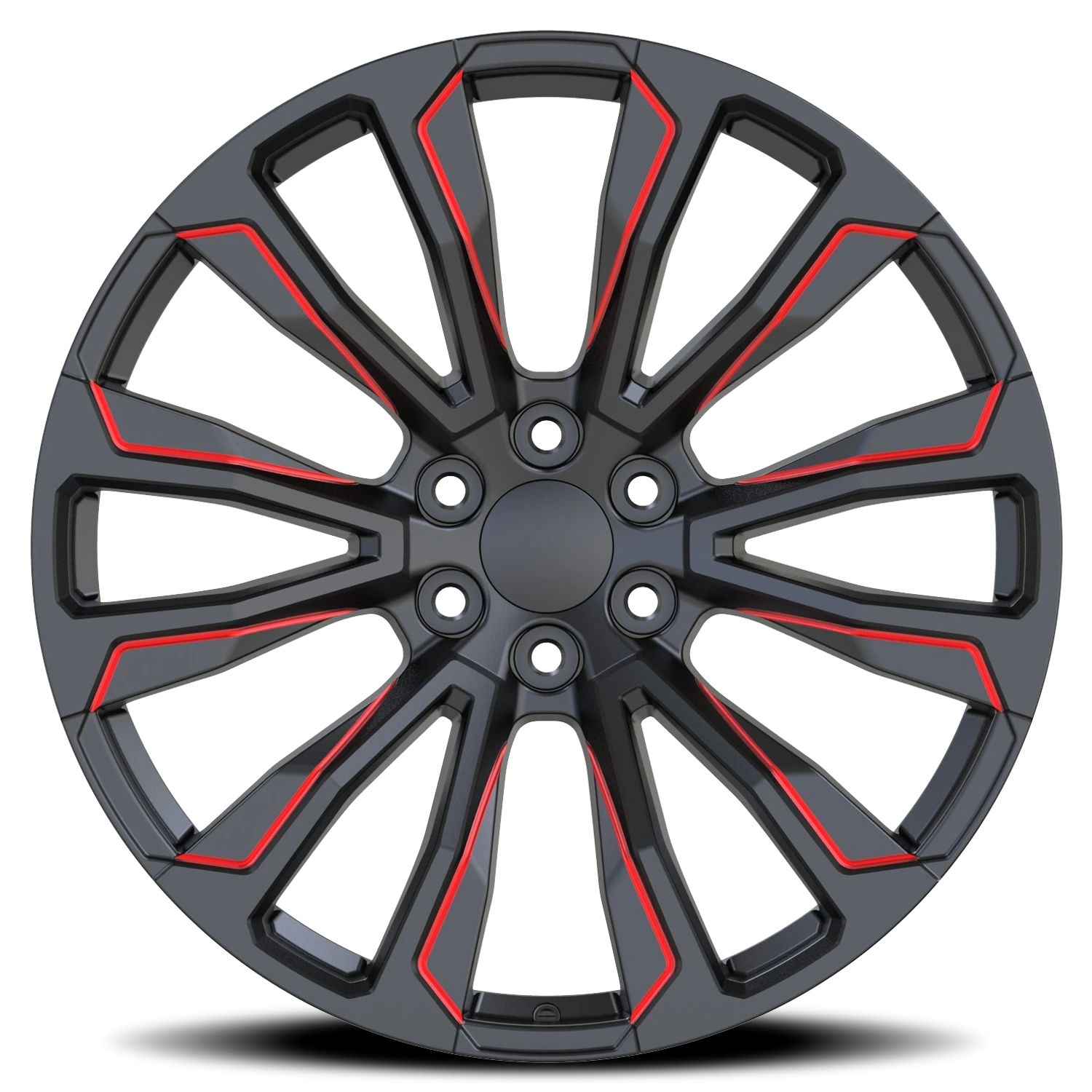 Revenge OE Designs RS-40 26x10" 6x139.7mm 78.1mm CB +31mm Black Red Milled