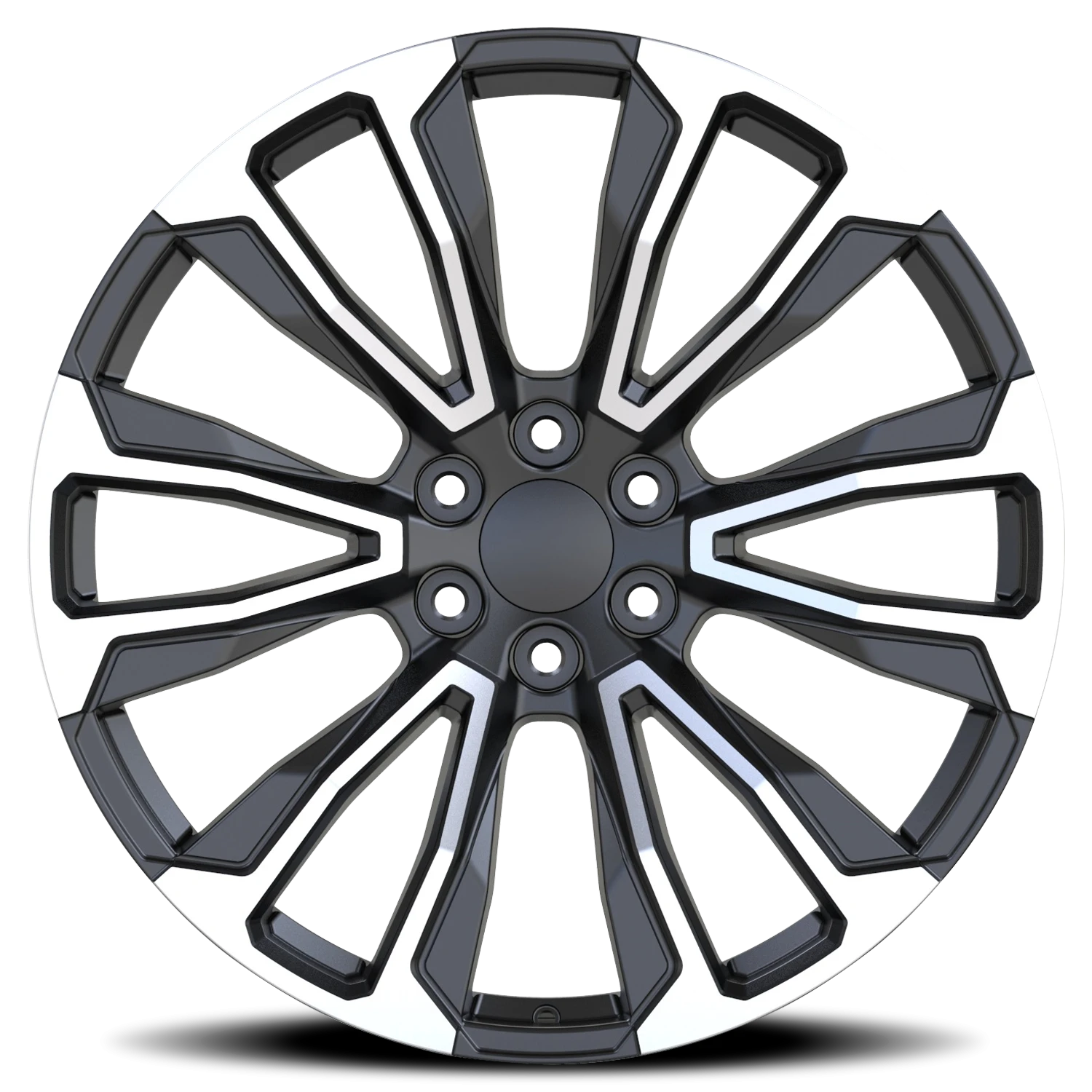 Revenge OE Designs RS-40 24x10" 6x139.7mm 78.1mm CB +31mm Gloss Black Machined Face