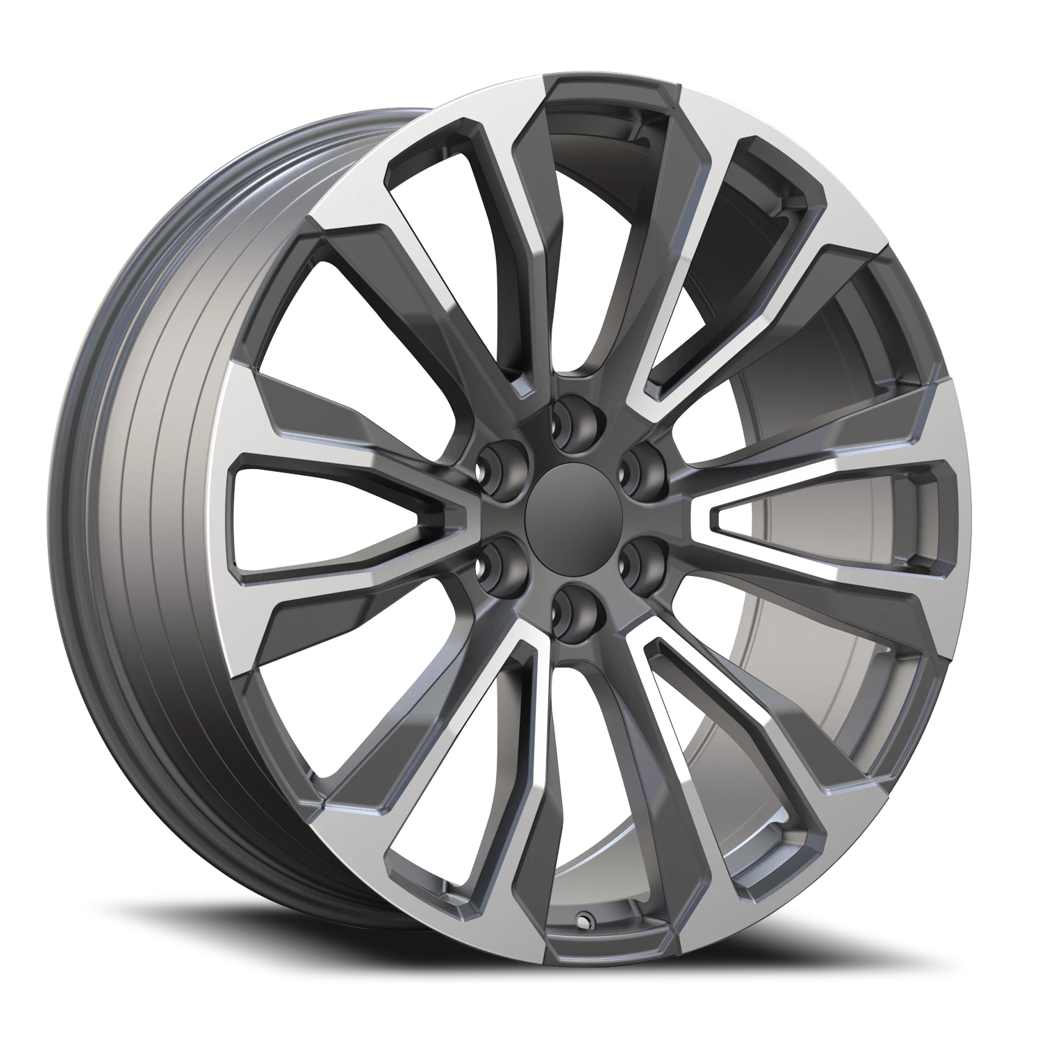 Revenge OE Designs RS-40 22x9" 6x139.7mm 78.1mm CB +31mm Gunmetal Machined Face
