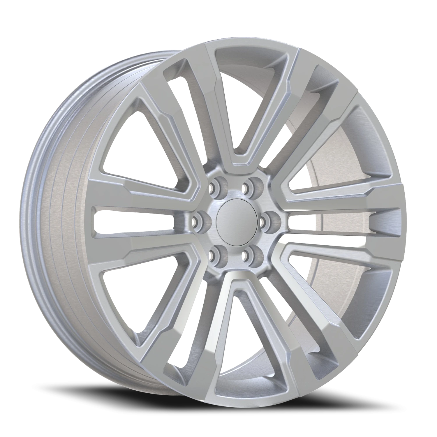 Revenge OE Designs RS-72 22x9" 6x139.7mm 78.1mm CB +31mm Silver Machined Face