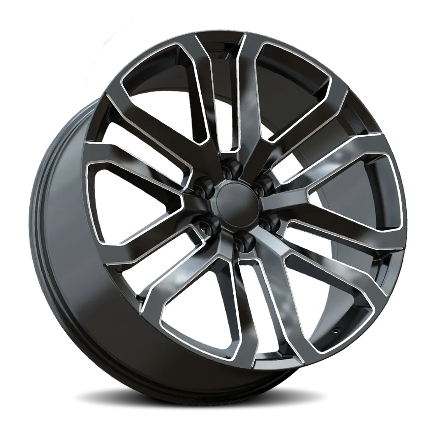Revenge OE Designs RS-95 26x10" 6x139.7mm 78.1mm CB +31mm Gloss Black Milled