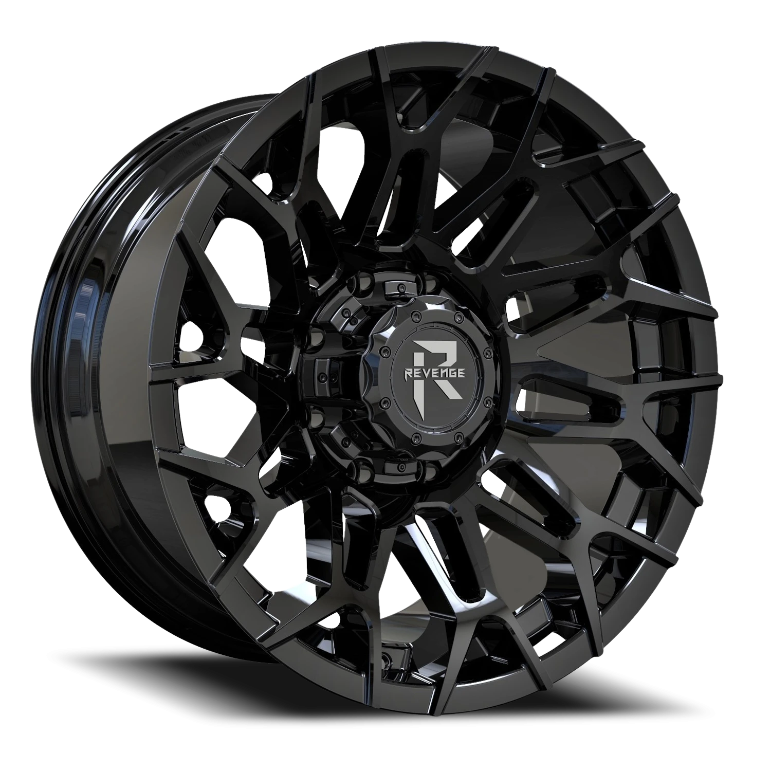 Revenge Offroad RV203 20x10" 8x170mm 125.2mm CB -19mm Satin Black