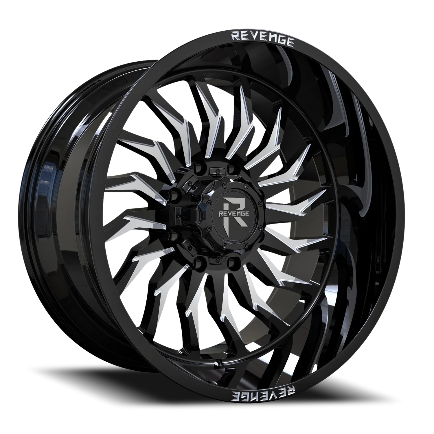 Revenge Offroad RV204 20x9" 8x165.1mm 125.2mm CB 0mm Black Milled