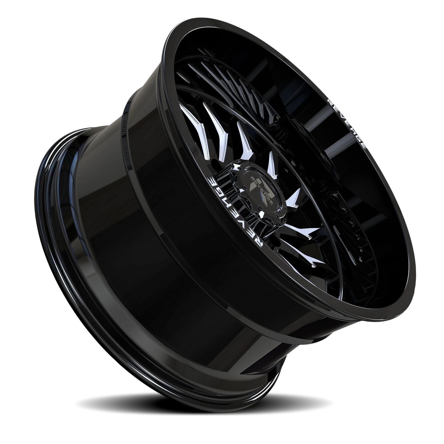 Revenge Offroad RV204 20x9" 8x180mm 125.2mm CB 0mm Black Milled