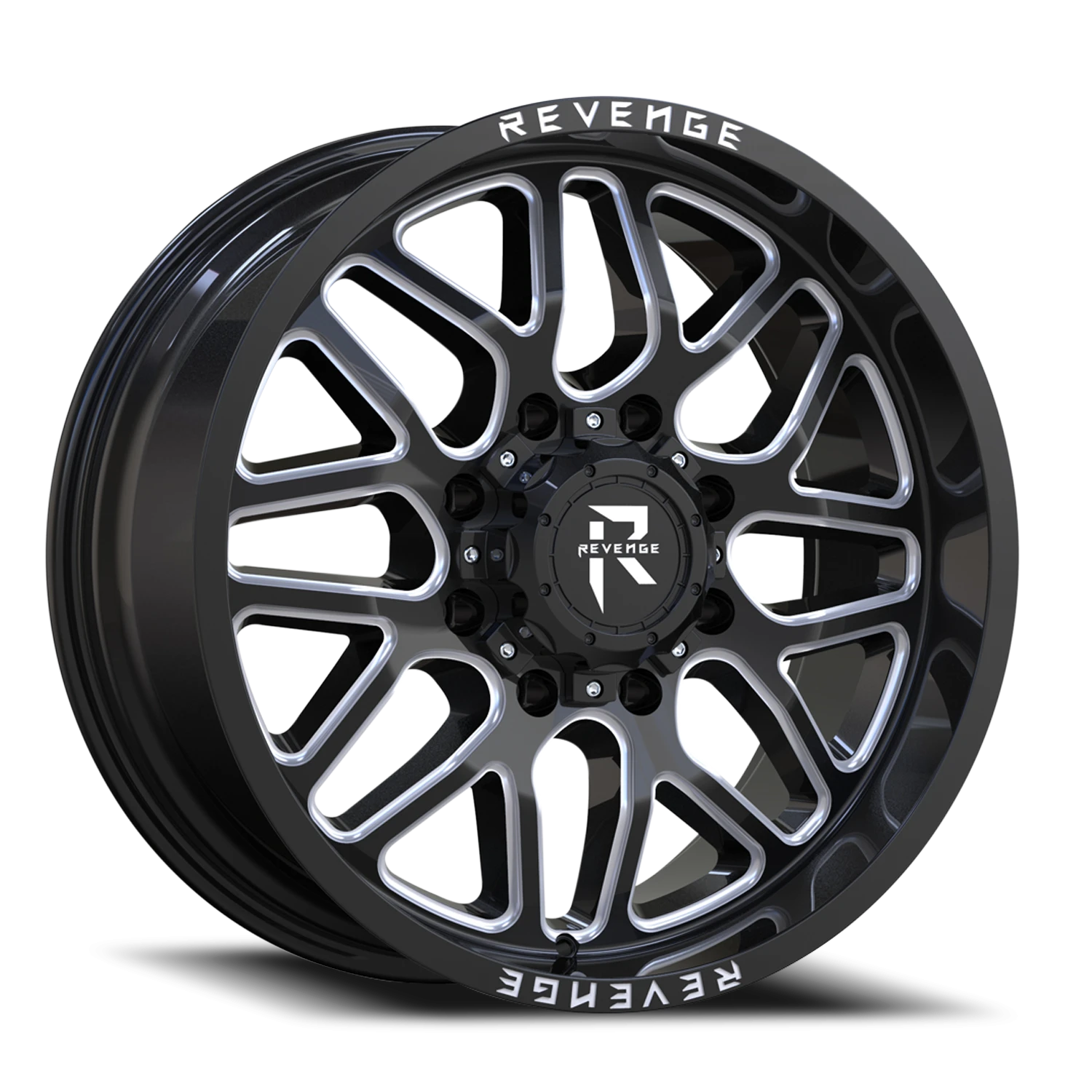 Revenge Offroad RV206 20x9" 8x170mm 125.2mm CB 0mm Black Milled
