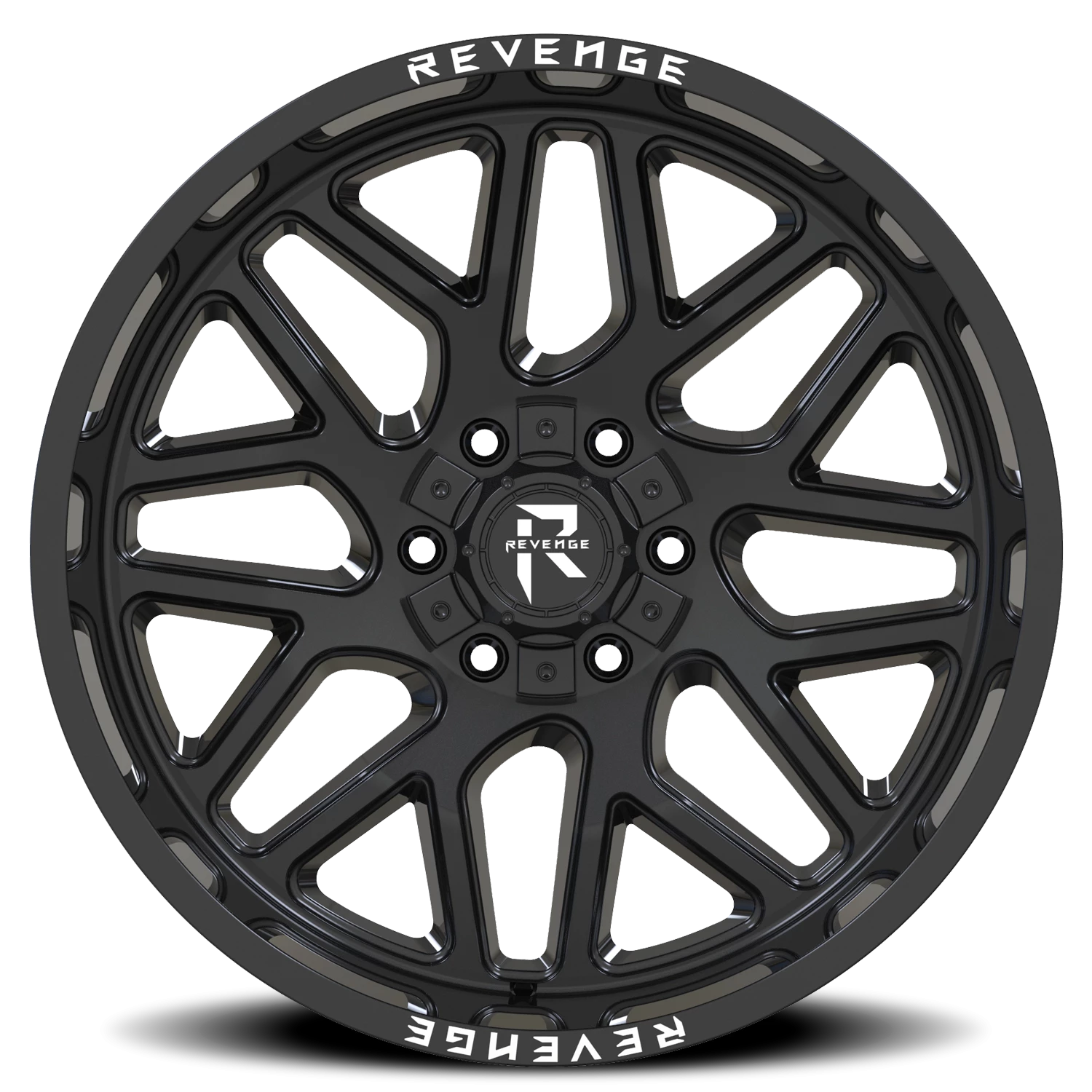 Revenge Offroad RV206 22x12" 8x170mm 125.2mm CB -44mm Gloss Black