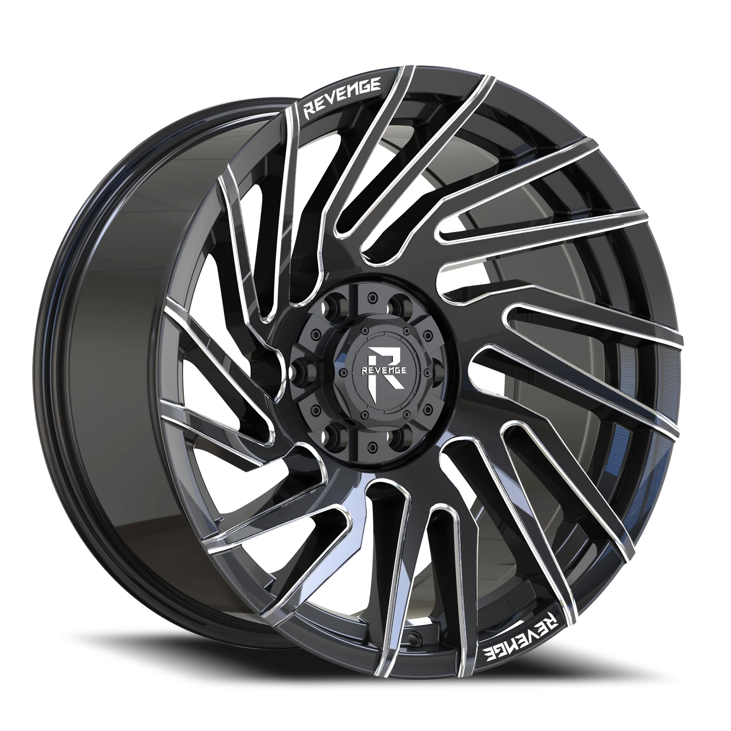 Revenge Offroad RV207 22x10" 6x135mm 106.1mm CB -19mm Black Milled