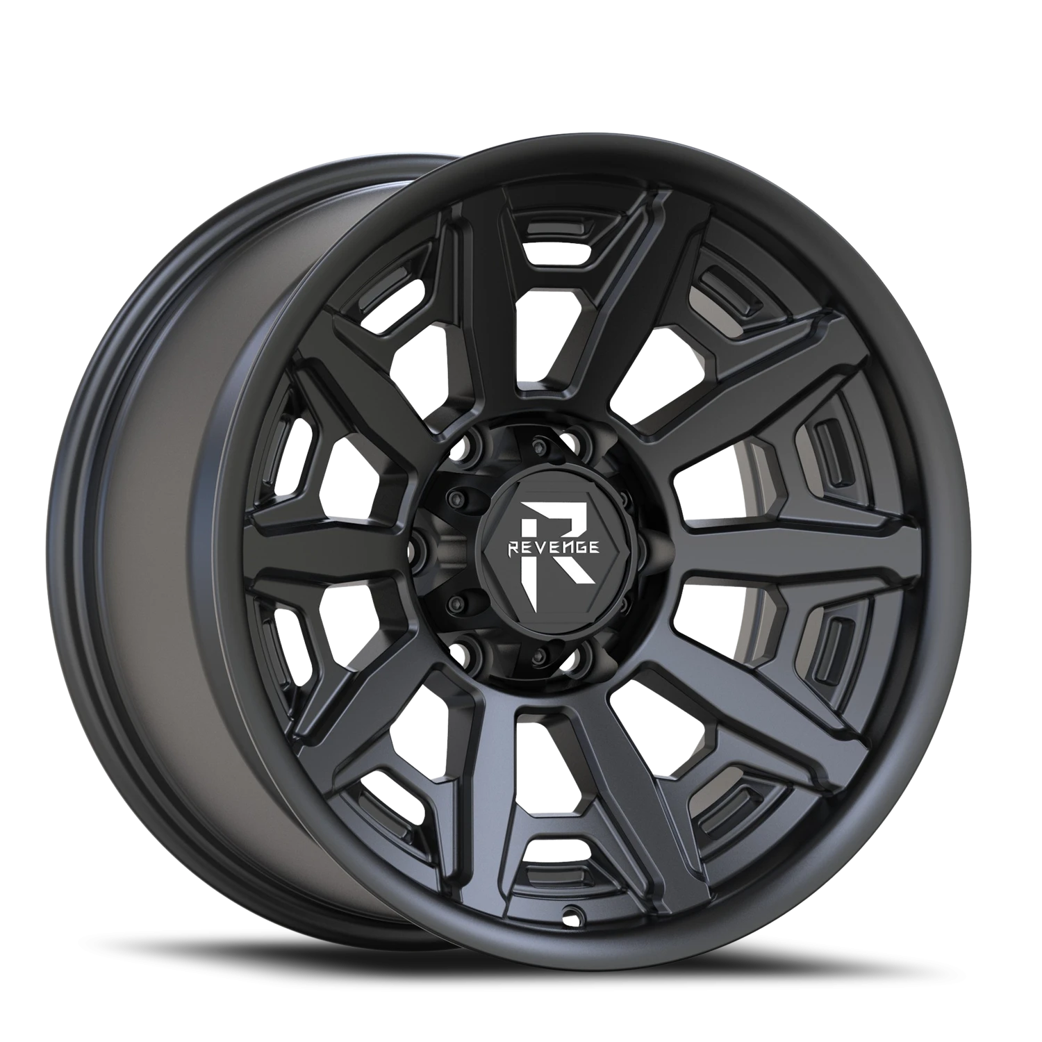 Revenge Offroad RV304 17x9" 5x127mm 78.1mm CB -12mm Satin Black
