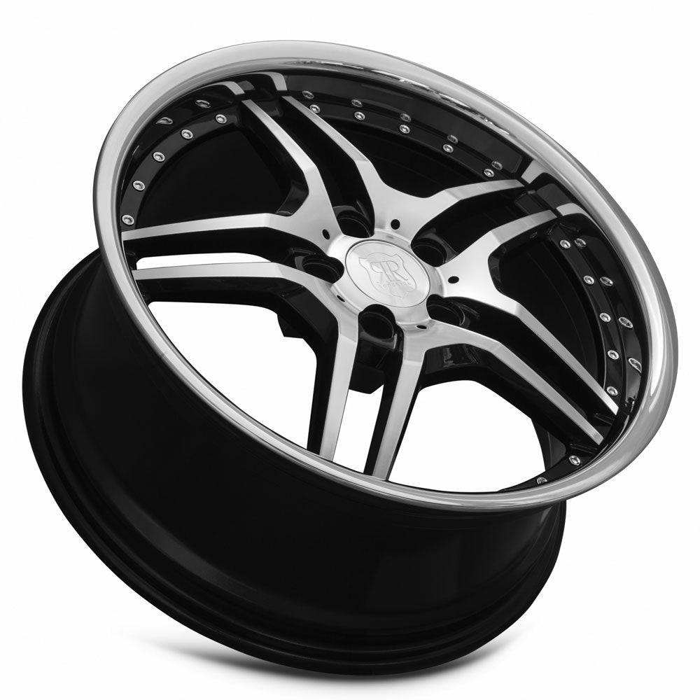 MRR RW2 19x8.5 25-45 mm 66.6 - 74.1mm Black w/ Stainless Lip