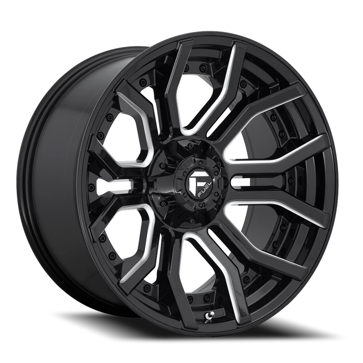 Fuel Rage 20x9 +1 5x127mm 87.1mm Gloss Black Milled
