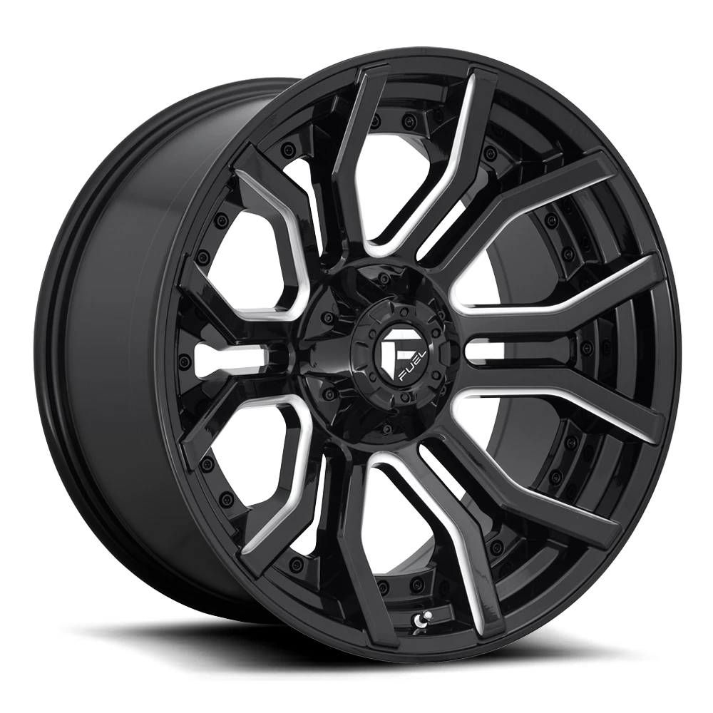Fuel Rage 20x9" 6x135mm 106.1mm CB +1mm Gloss Black Milled