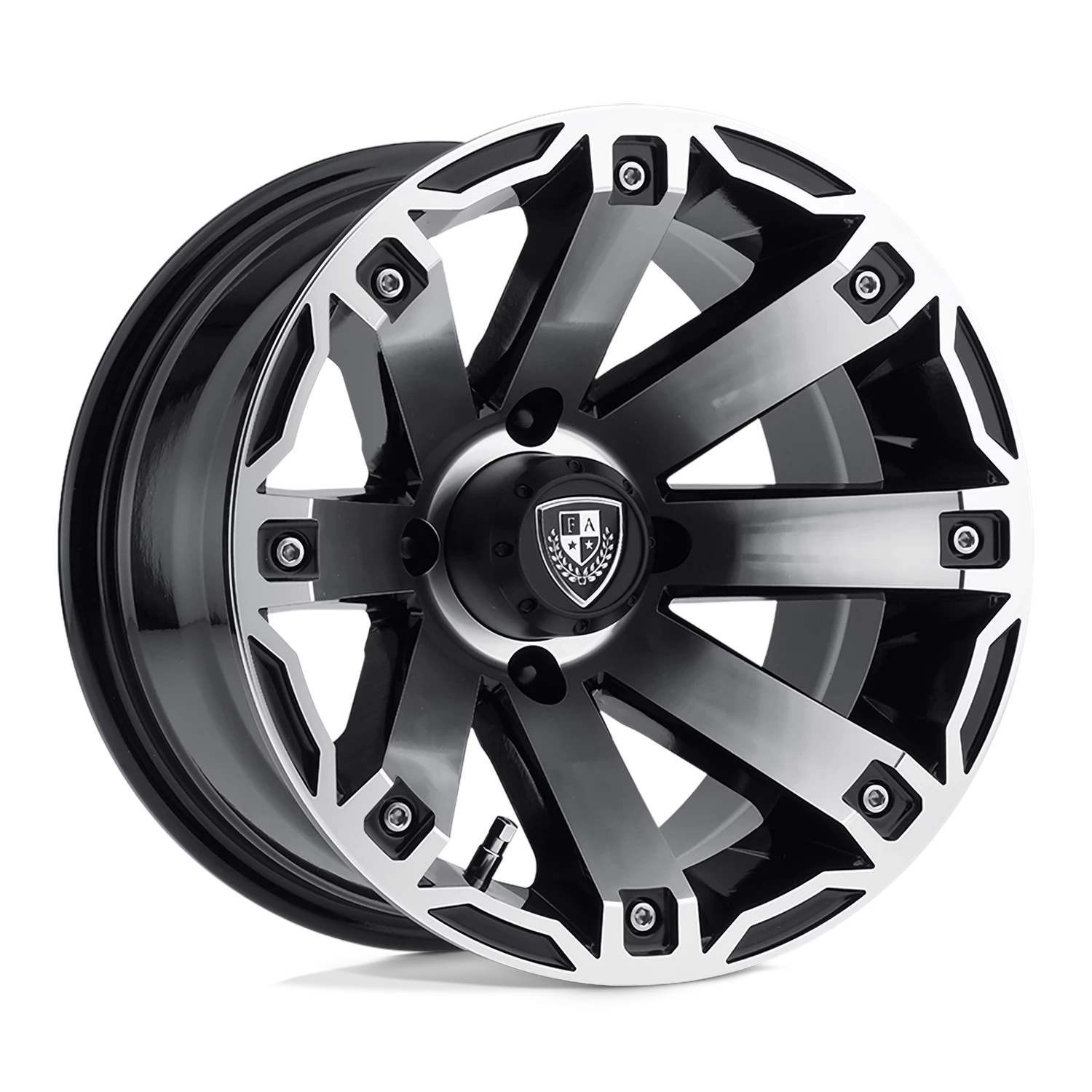 Fairway Alloys Rage 12x7" 4x101.6mm 70.7mm CB -47mm Matte Black Machined
