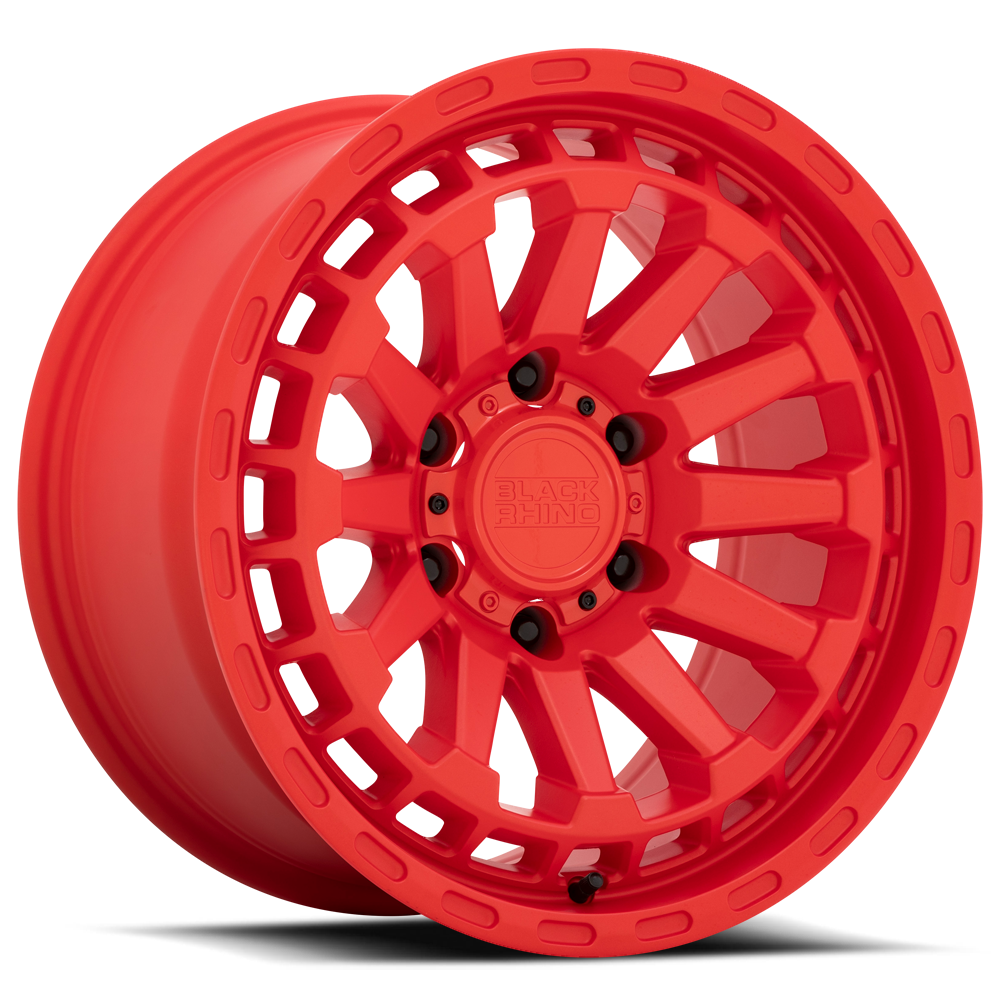 Black Rhino Raid 20x9.5" 6x139.7mm 112.1mm CB +12mm Matte Red