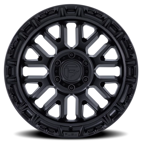 Fuel Rail 20x9" 6x139.7mm 106.1mm CB +1mm Matte Black Gloss Black Lip