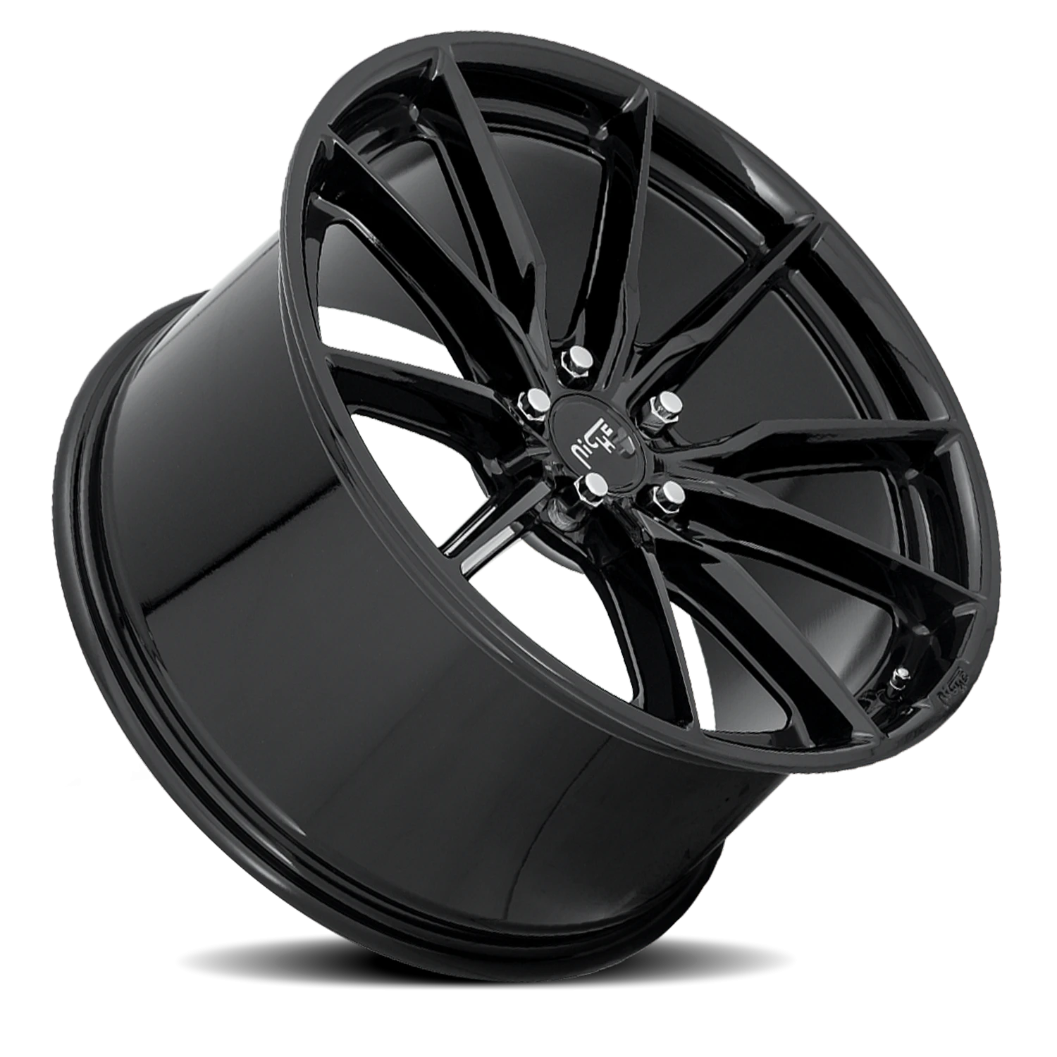 Niche Rainier 22x9" 5x115mm 71.6mm CB +15mm Gloss Black