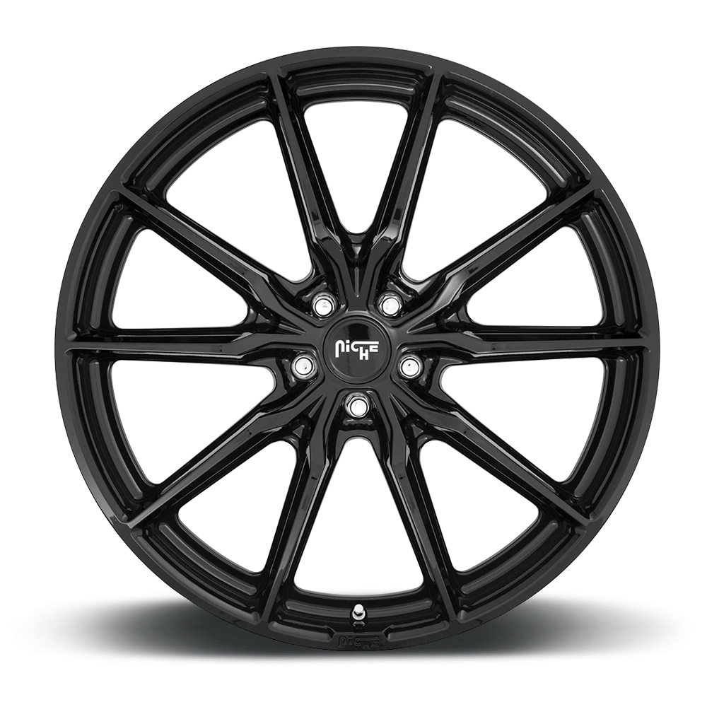 Niche Rainier 22x9" 5x115mm 71.6mm CB +15mm Gloss Black