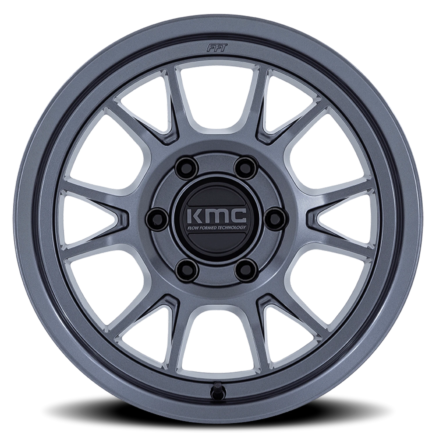 KMC Range 17x8.5" 5x150mm 110.1mm CB 0mm Matte Anthracite