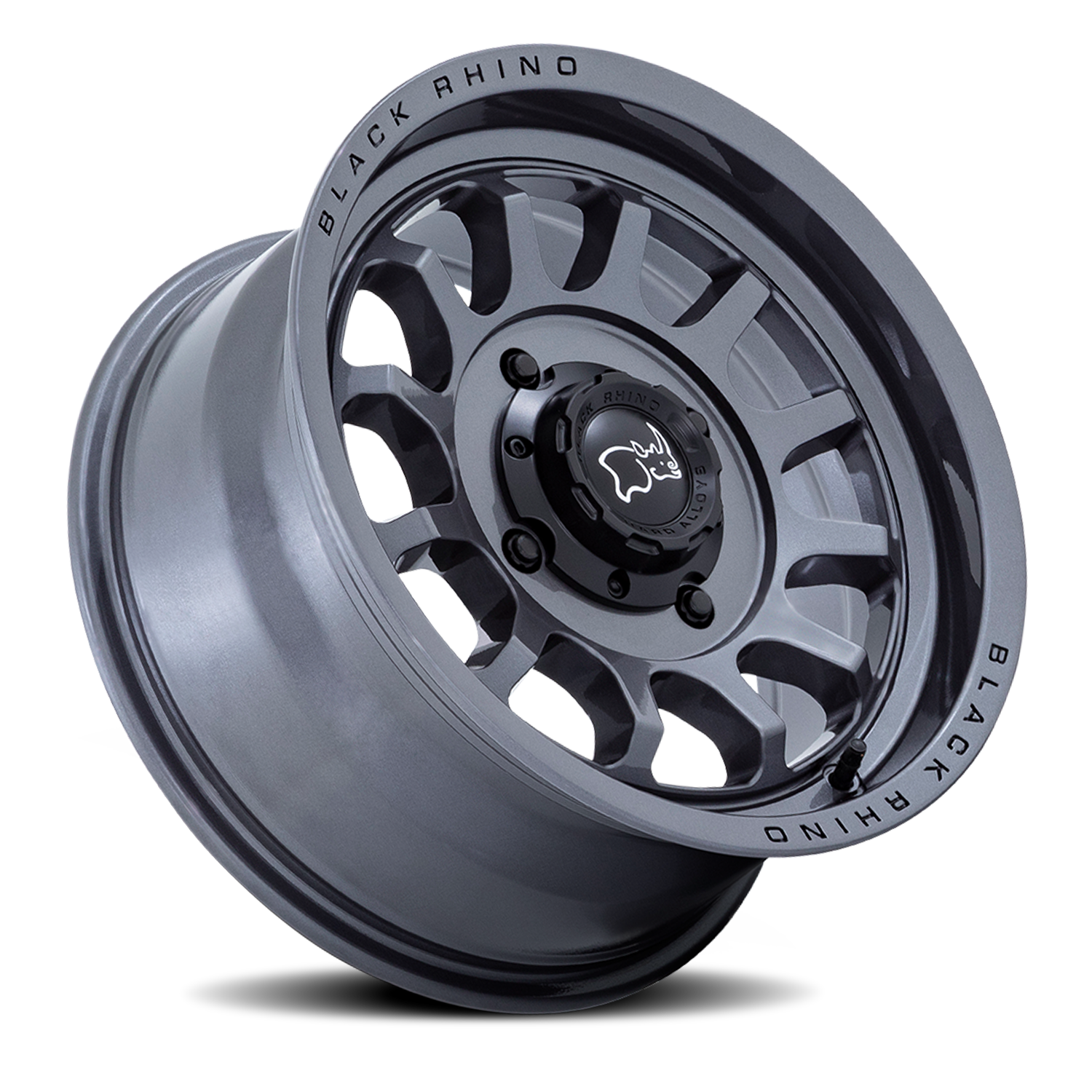 Black Rhino Rapid UTV 14x7" 4x137mm 110.1mm CB +10mm Gloss Gunmetal
