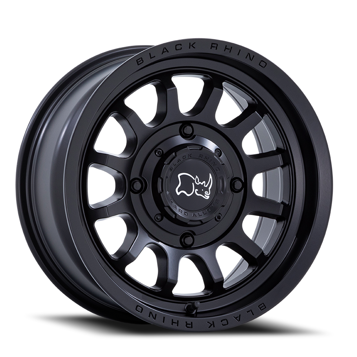 Black Rhino Rapid UTV 15x7" 4x110mm 86mm CB +10mm Matte Black