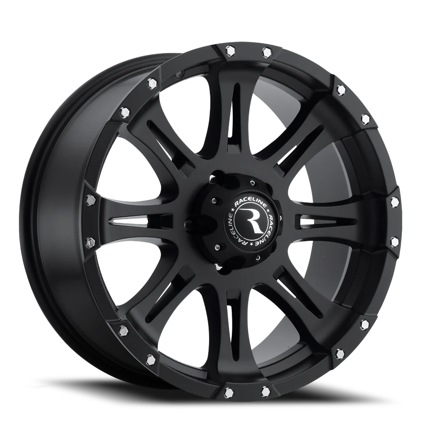 Raceline Raptor 16x8" 5x139.7mm 108mm CB 0mm Matte Black