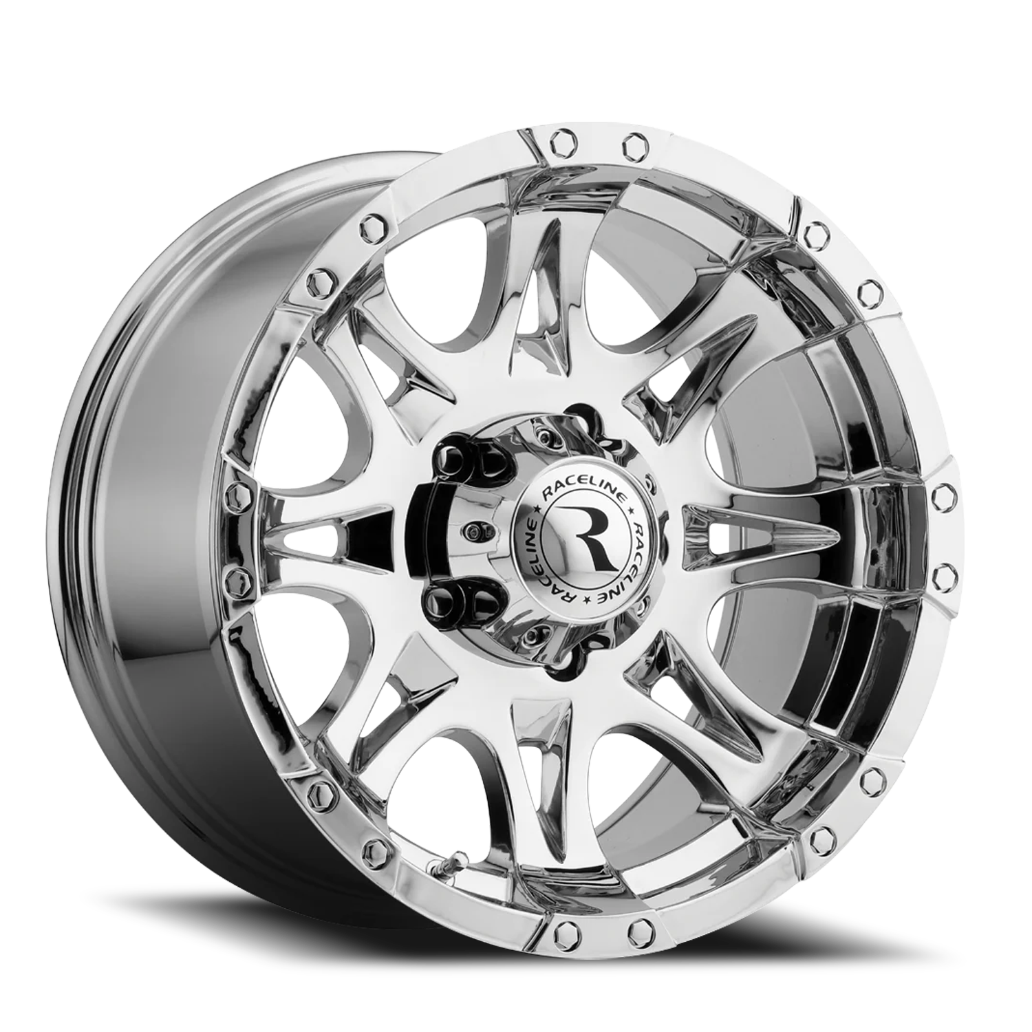 Raceline Raptor 16x8" 6x139.7mm 108mm CB 0mm Chrome