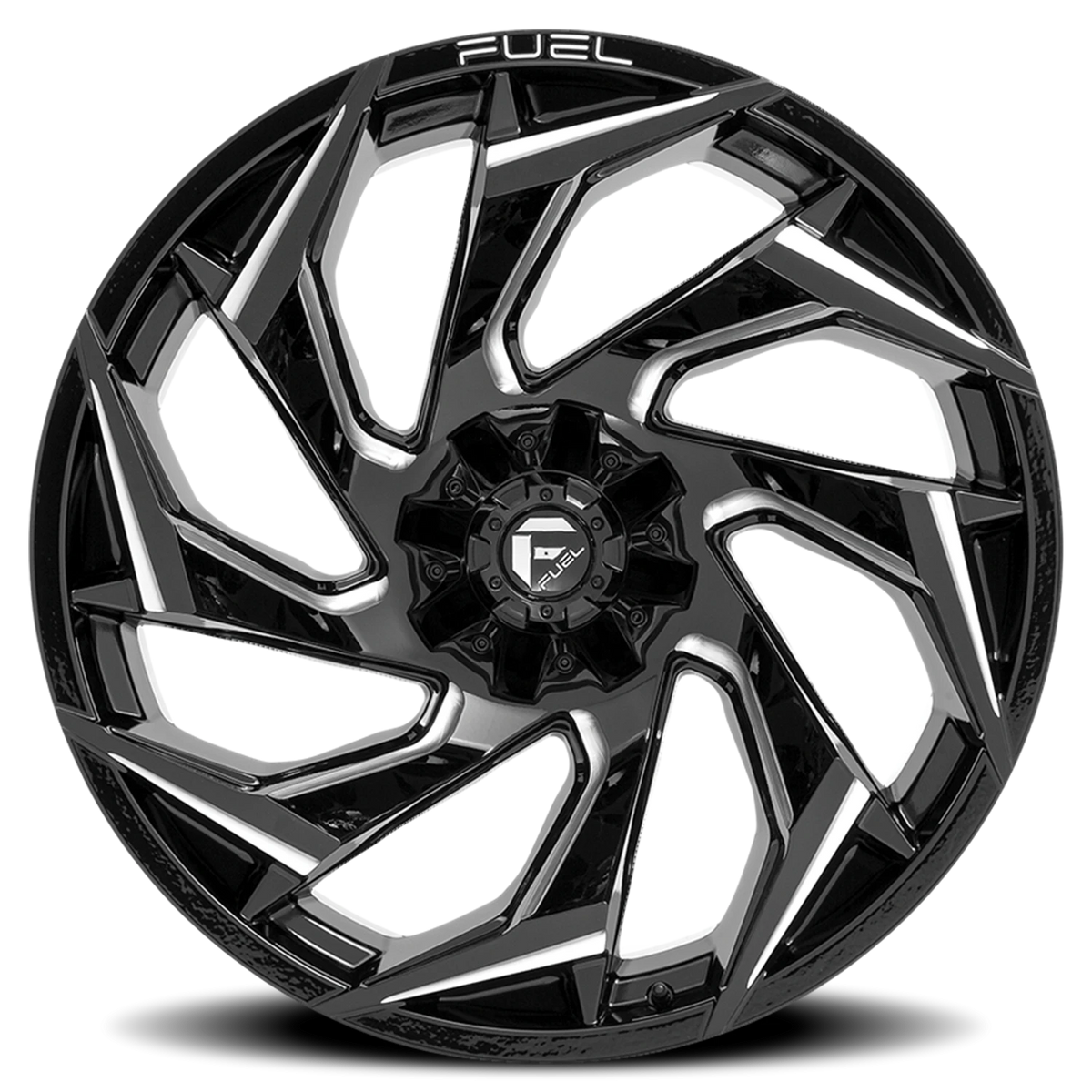 Fuel Reaction 20x9 +1 8x170mm 125.1mm Gloss Black Milled
