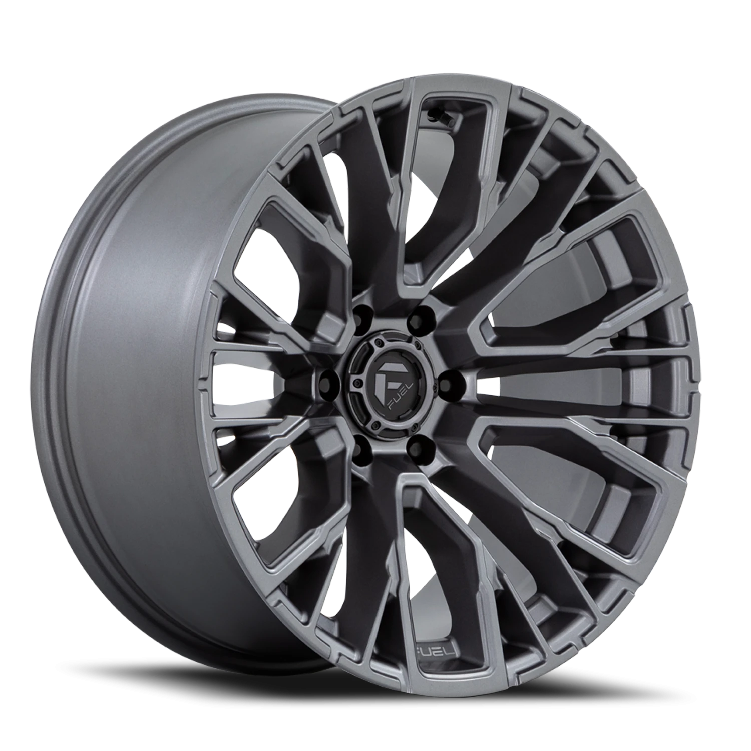 Fuel Rebar 6 D848 17x9 +1 6x139.7mm 106.1mm Matte Gunmetal