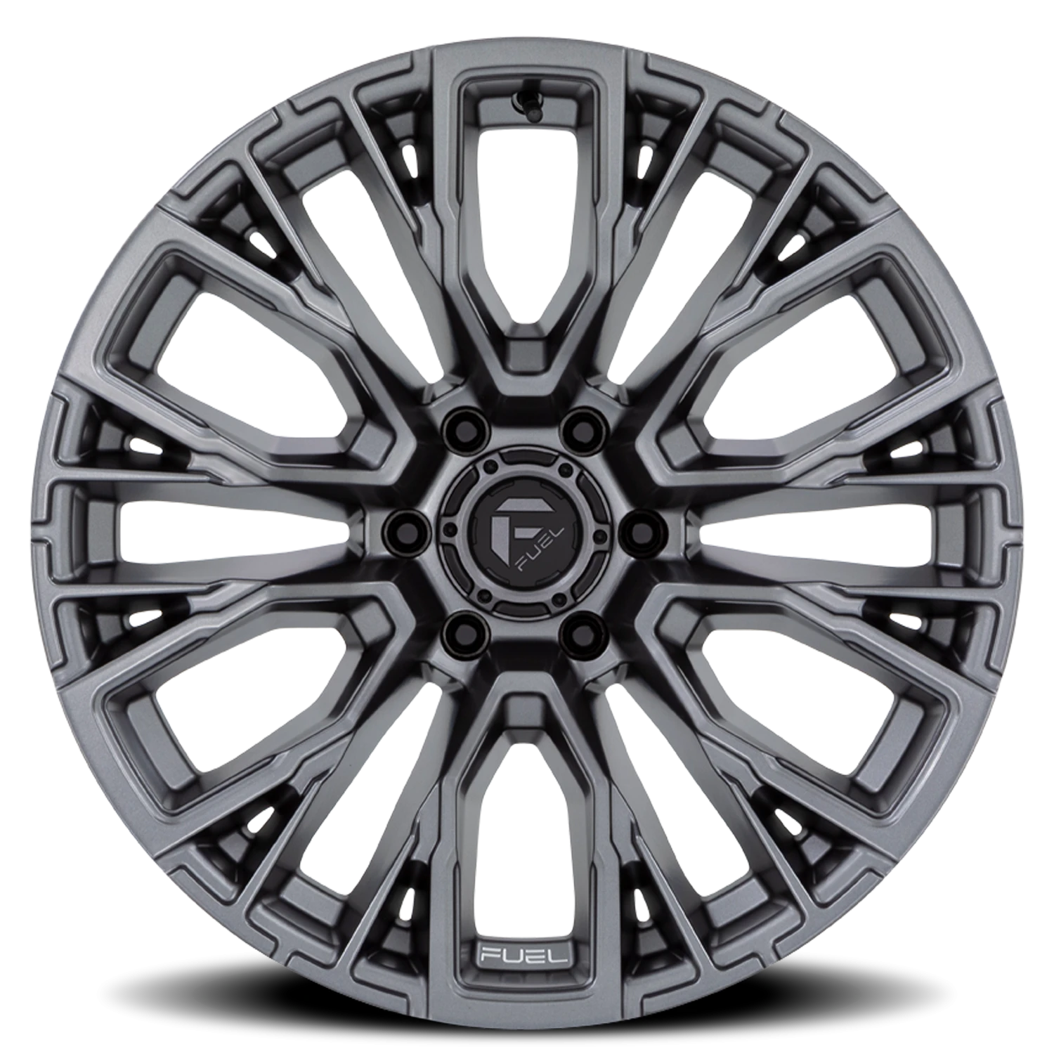 Fuel Rebar 6 D848 17x9 +1 6x139.7mm 106.1mm Matte Gunmetal