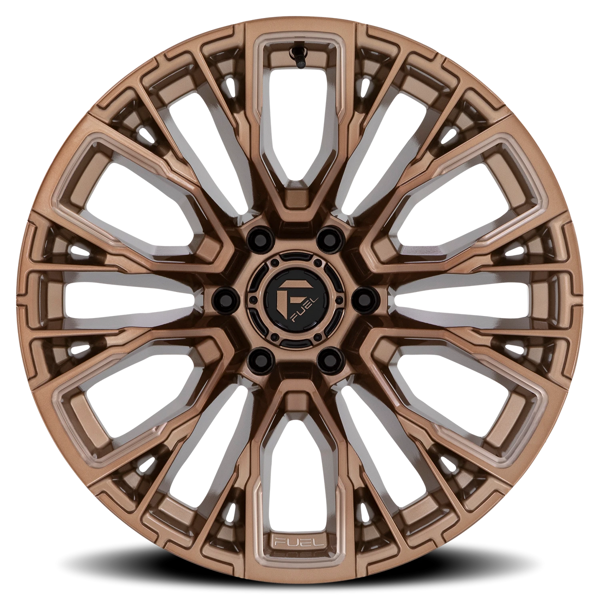 Fuel Rebar 6 17x9 -12 6x135mm 87.1mm Platinum Bronze Milled
