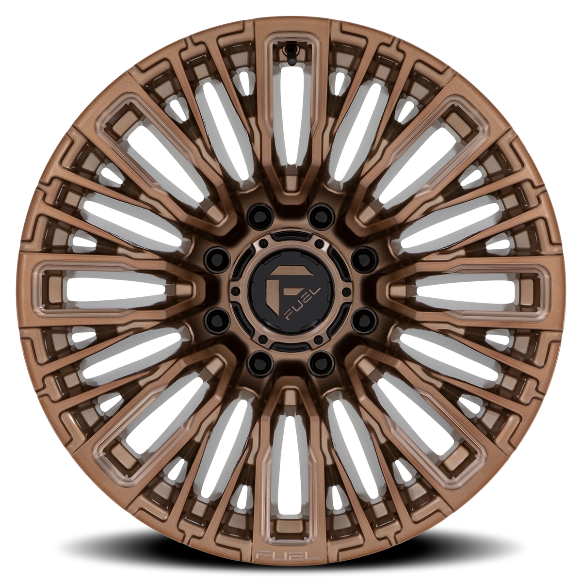Fuel Rebar 8 20x10 -18 8x180mm 124.2mm Platinum Bronze Milled