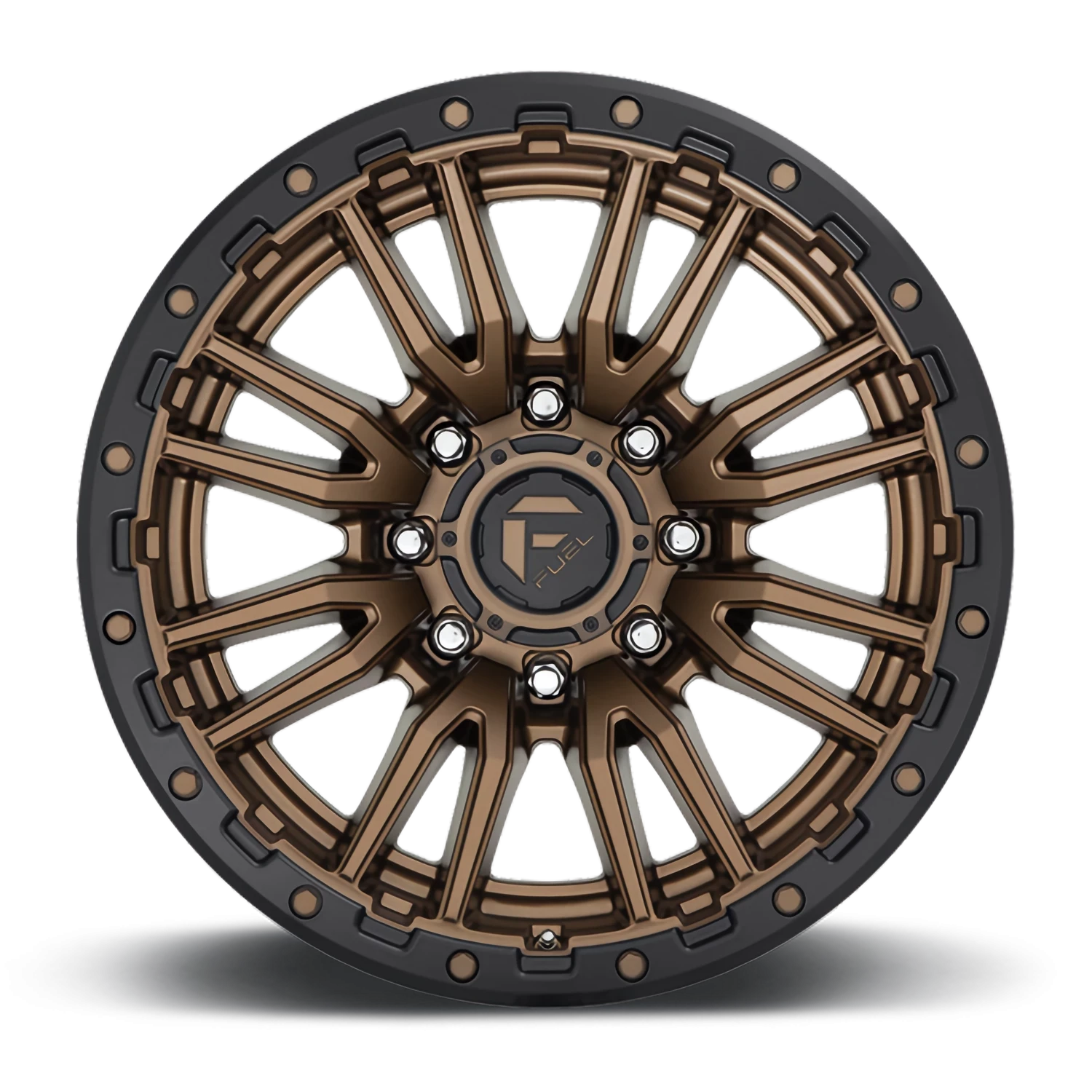 Fuel Rebel 20x10" 8x170mm 125.1mm CB -18mm Matte Bronze Black Bead Ring