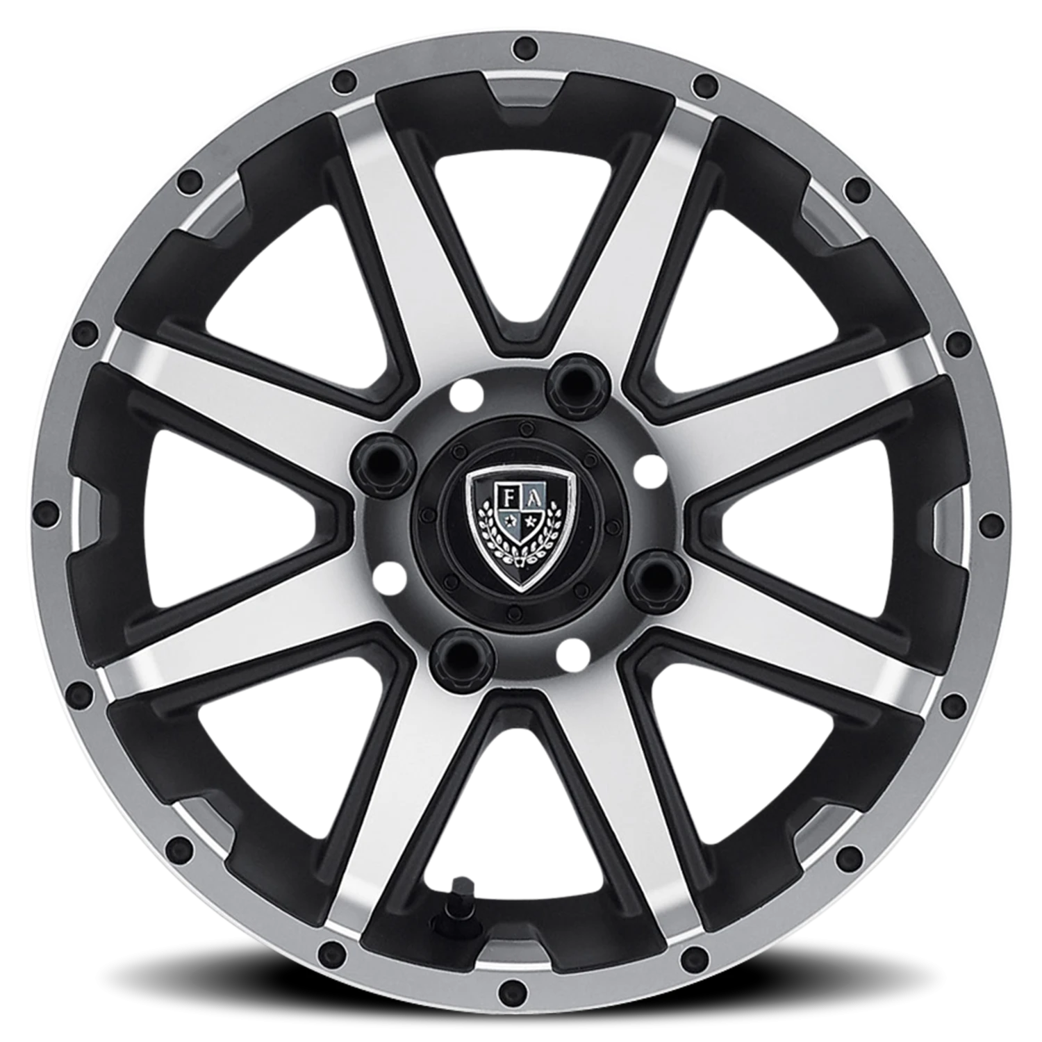Fairway Alloys Rebel 12x6" 4x101.6mm 70.7mm CB -23mm Matte Black Machined