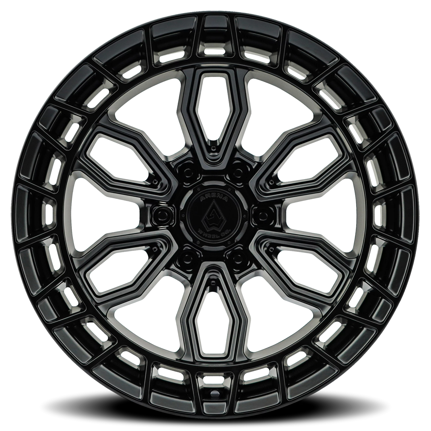 Arena Recon 17x9" 6x139.7mm 106.1mm CB -12mm Satin Black